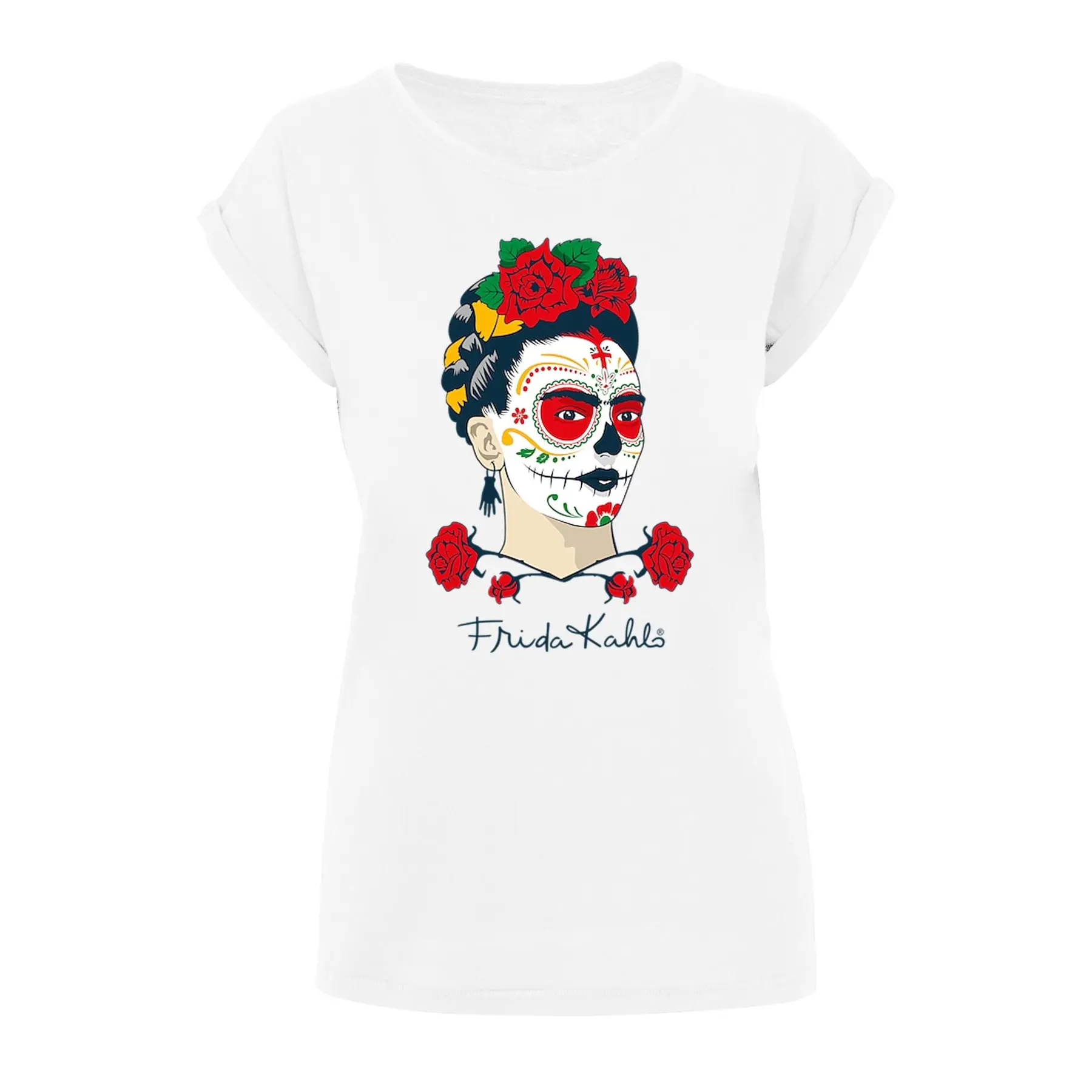 Damen T-Shirt Merchcode Frida Kahlo - Dia de los muertos