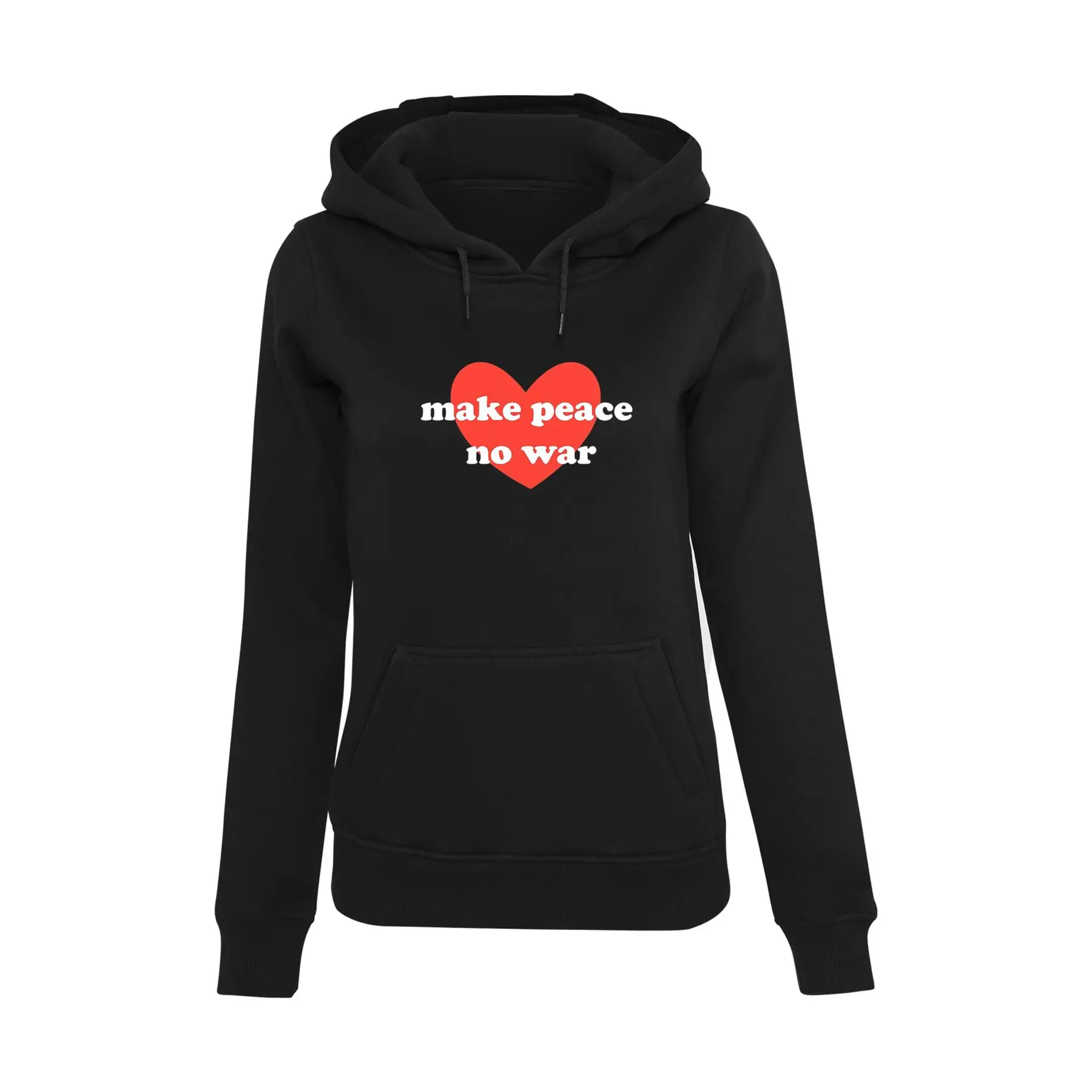 Hoodie Damen Merchcode Peace - Red Heart