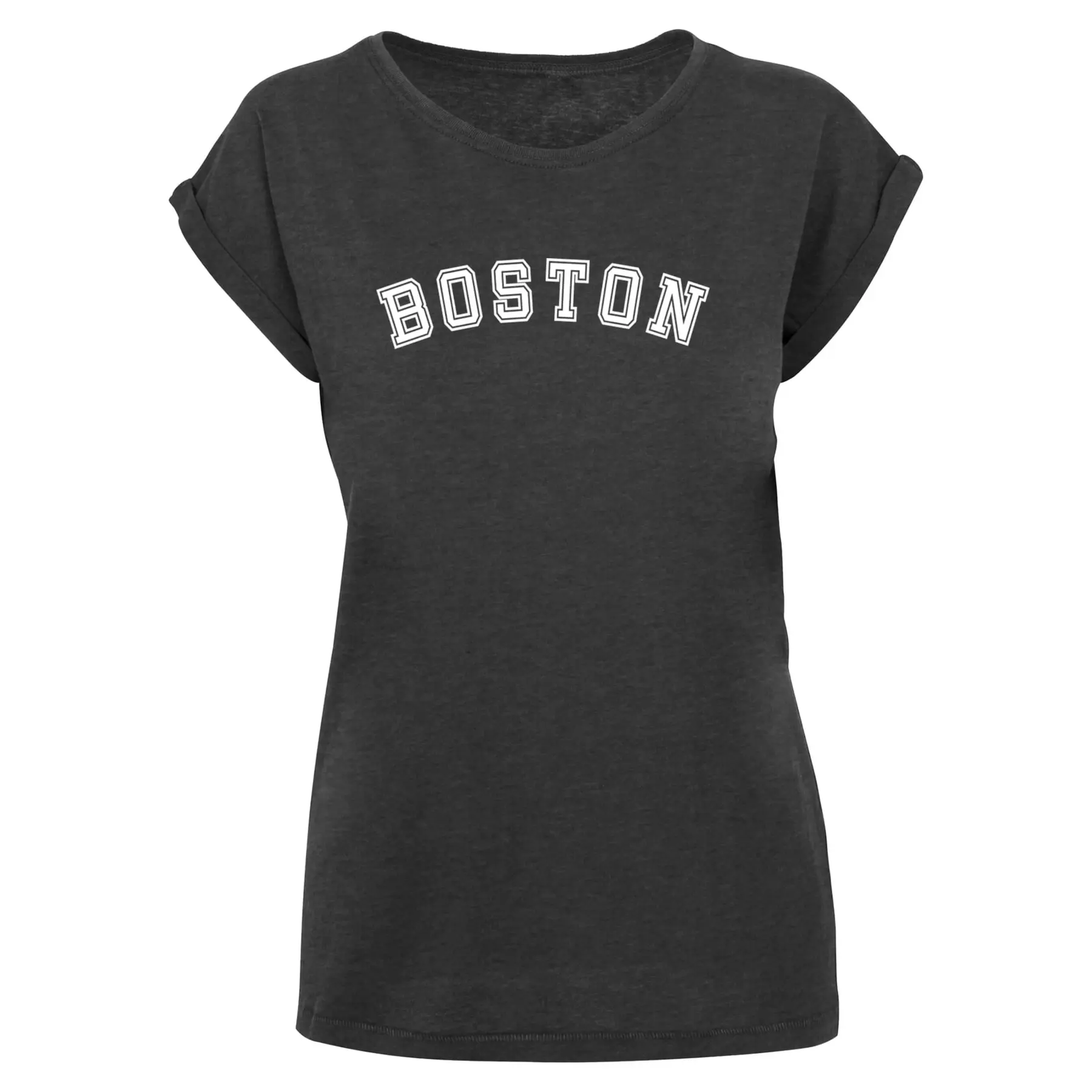 Damen T-Shirt Merchcode Boston X Extended Shoulder