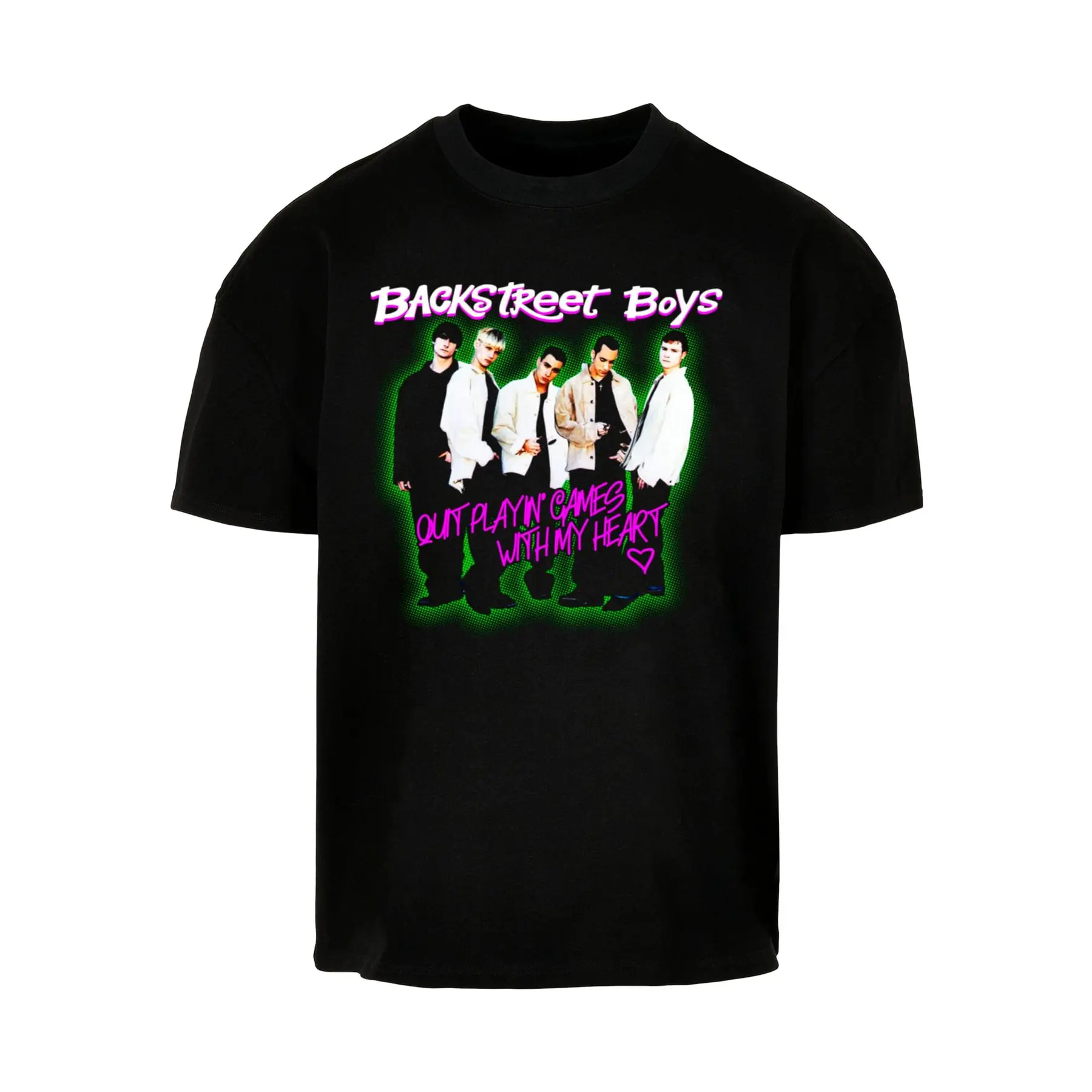 Ultra Dickes Baumwoll-T-Shirt Merchcode Backstreet Boys - Playing Games