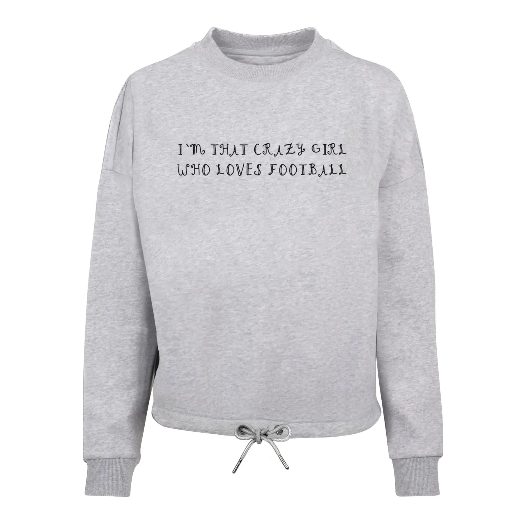 Sweatshirt Oversize Damen Merchcode Crazy Football