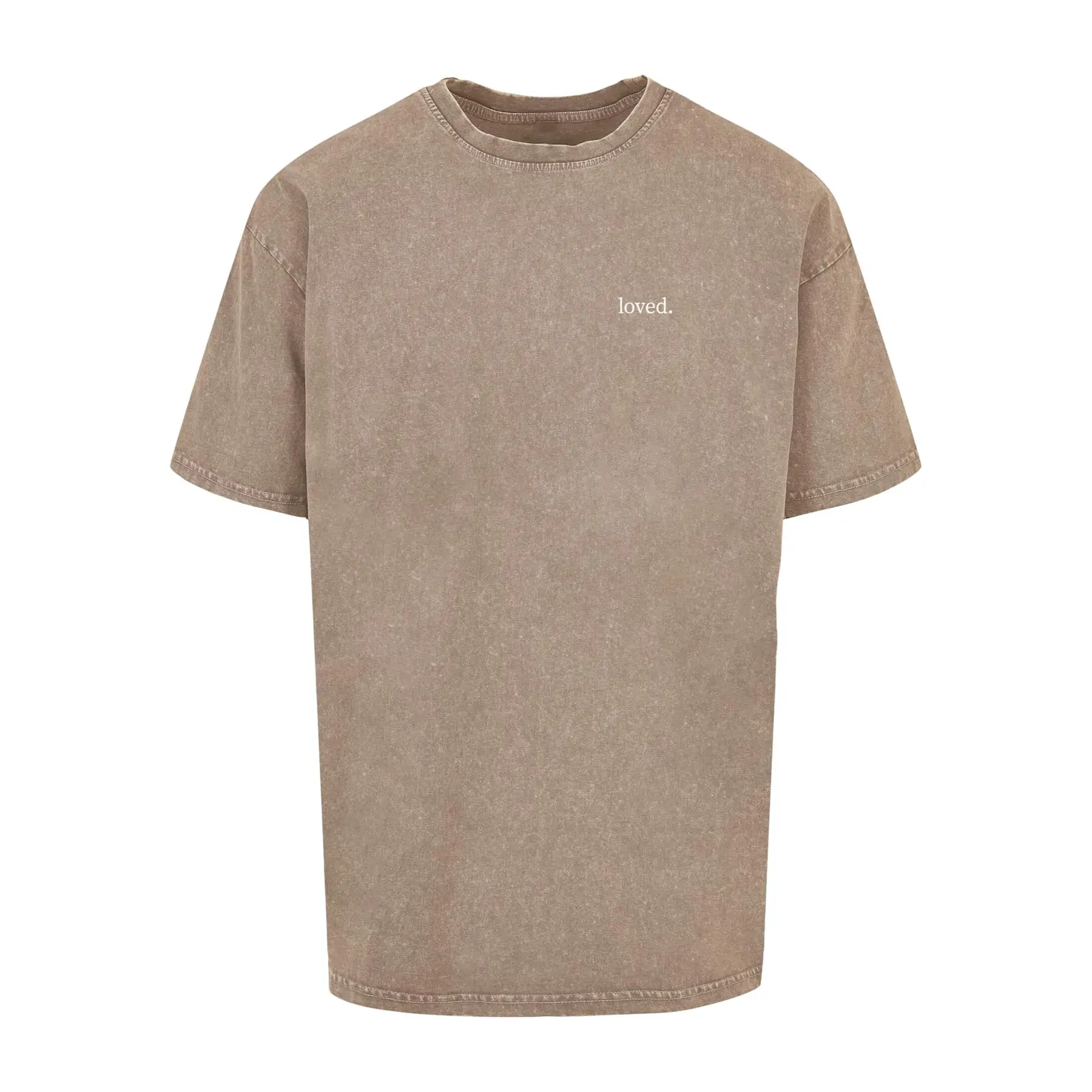 Oversize T-Shirt dicke acid-washed Merchcode Love 2