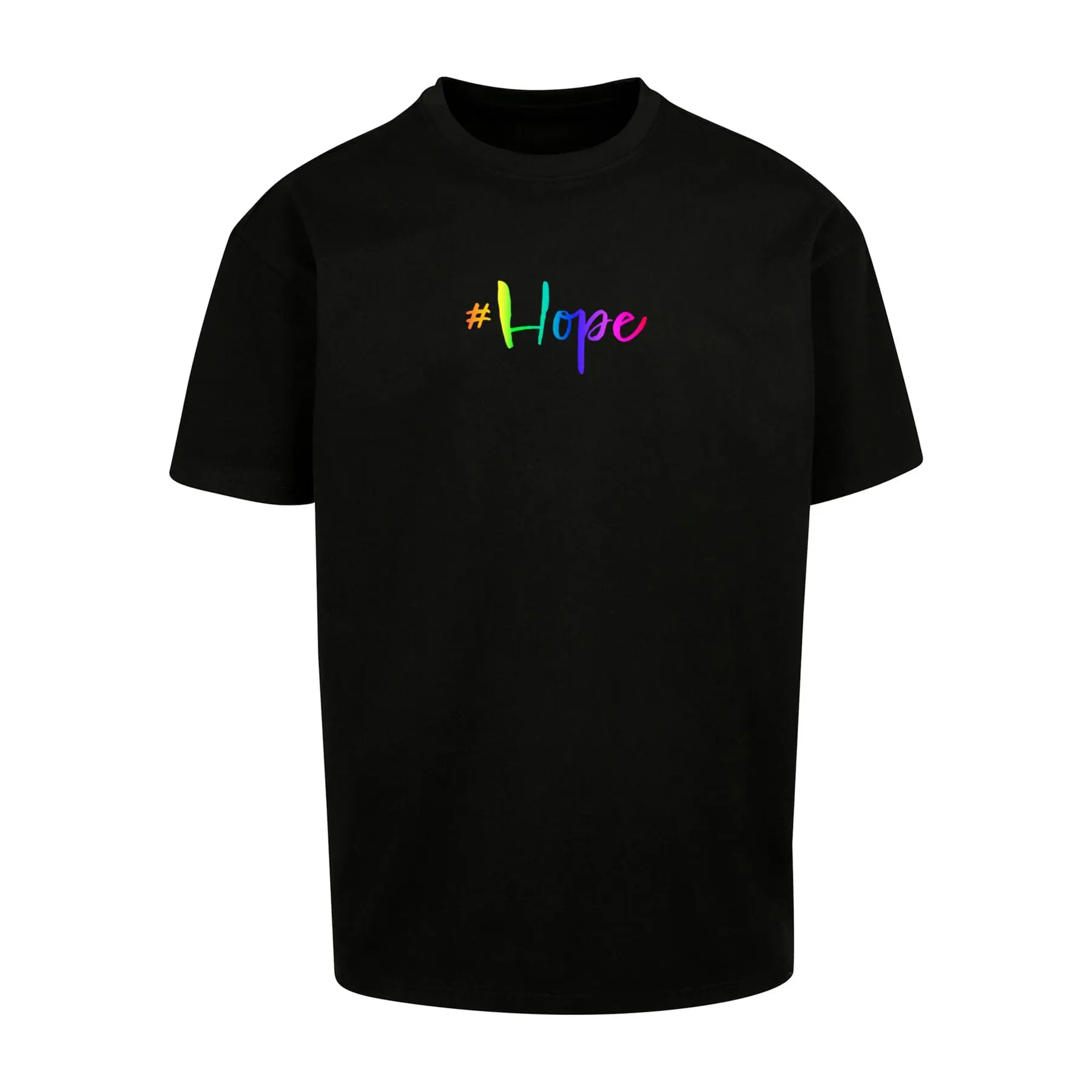 Oversized T-Shirt Merchcode Hope Rainbow Heavy