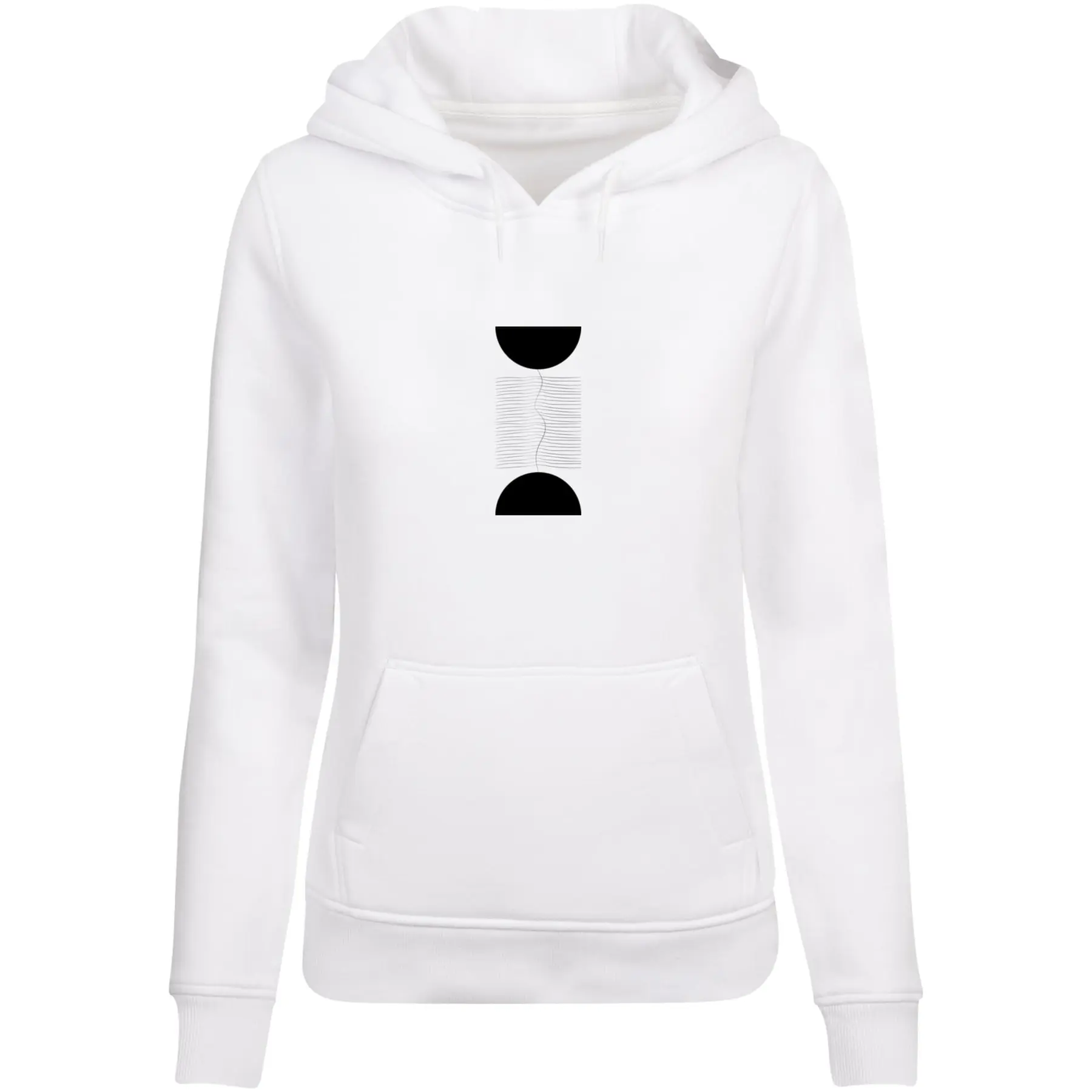 Hoodie Damen Merchcode Abstract Lines