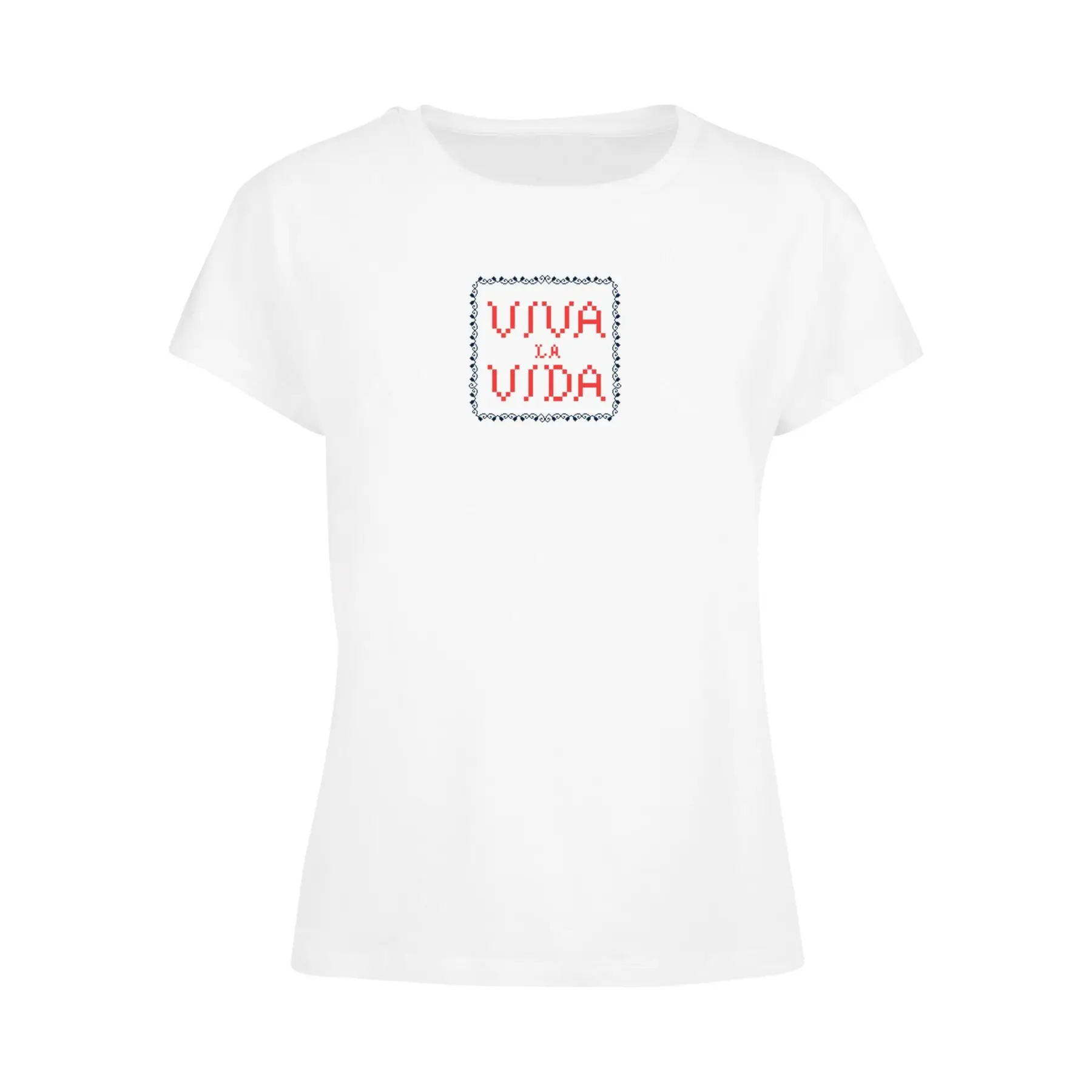 Damen T-Shirt Merchcode Frida Kahlo - Pixels Viva La Vida Box