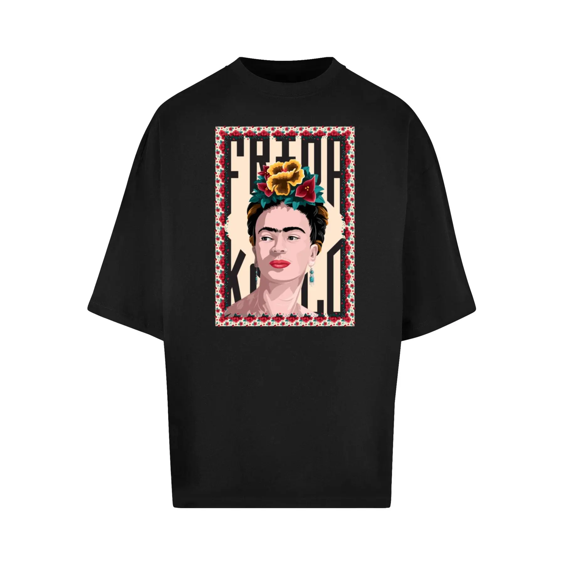 T-Shirt Merchcode Frida Kahlo - Frame one Huge