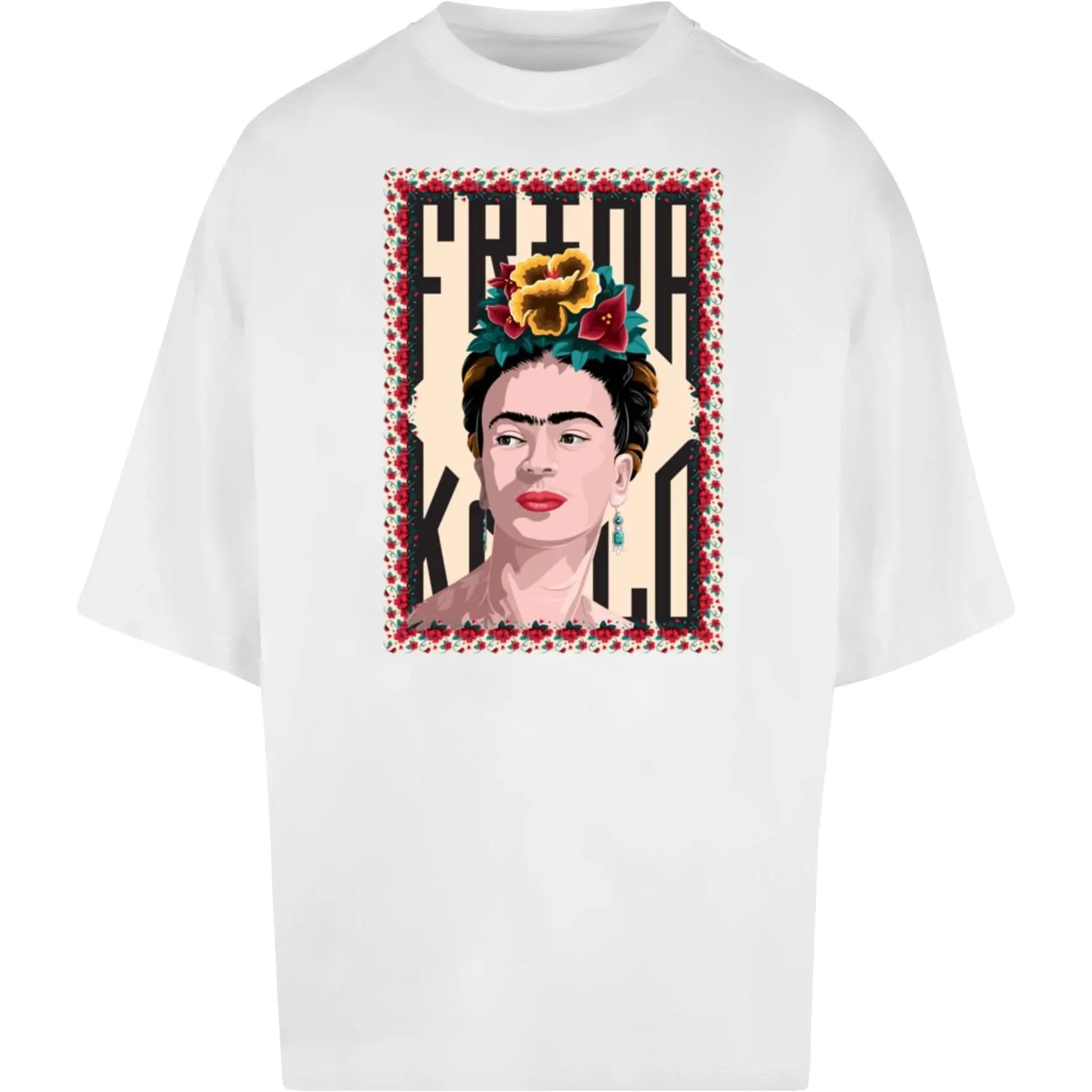 T-Shirt Merchcode Frida Kahlo - Frame one Huge