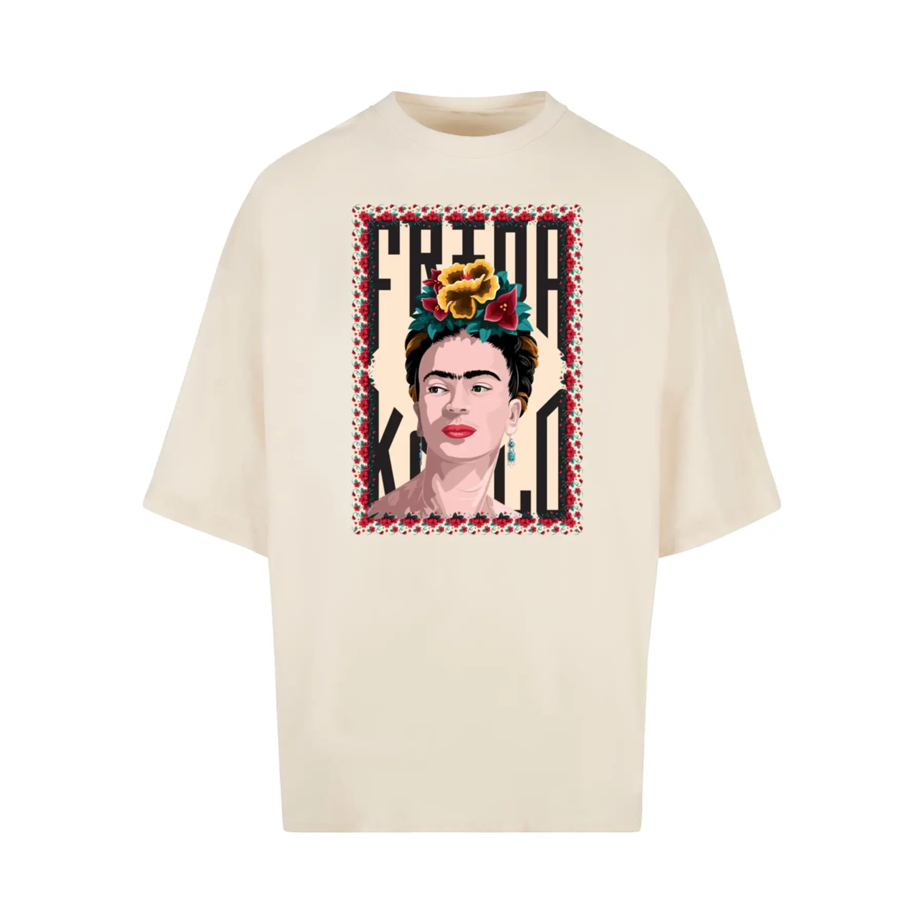 T-Shirt Merchcode Frida Kahlo - Frame one Huge