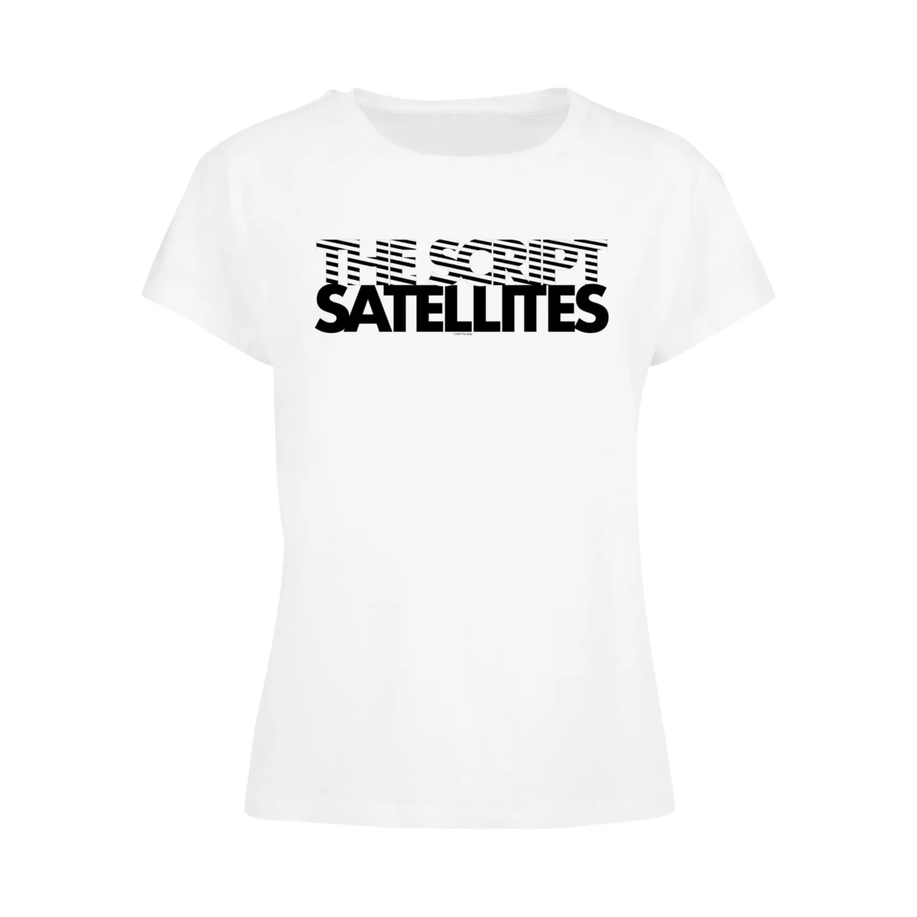 Damen T-Shirt Merchcode The Script - Striped Logo Box