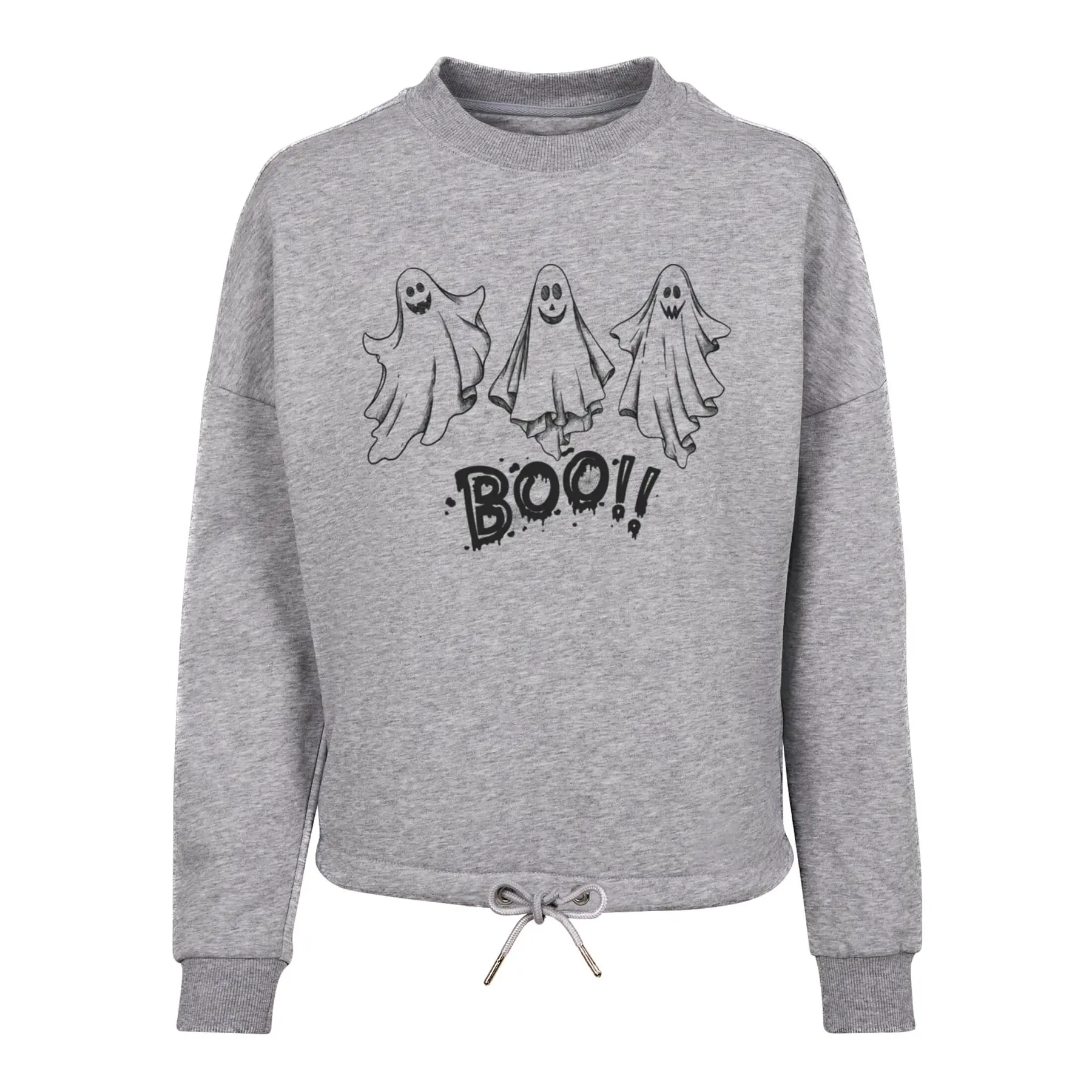 Sweatshirt Oversize Damen Merchcode Halloween - Boo
