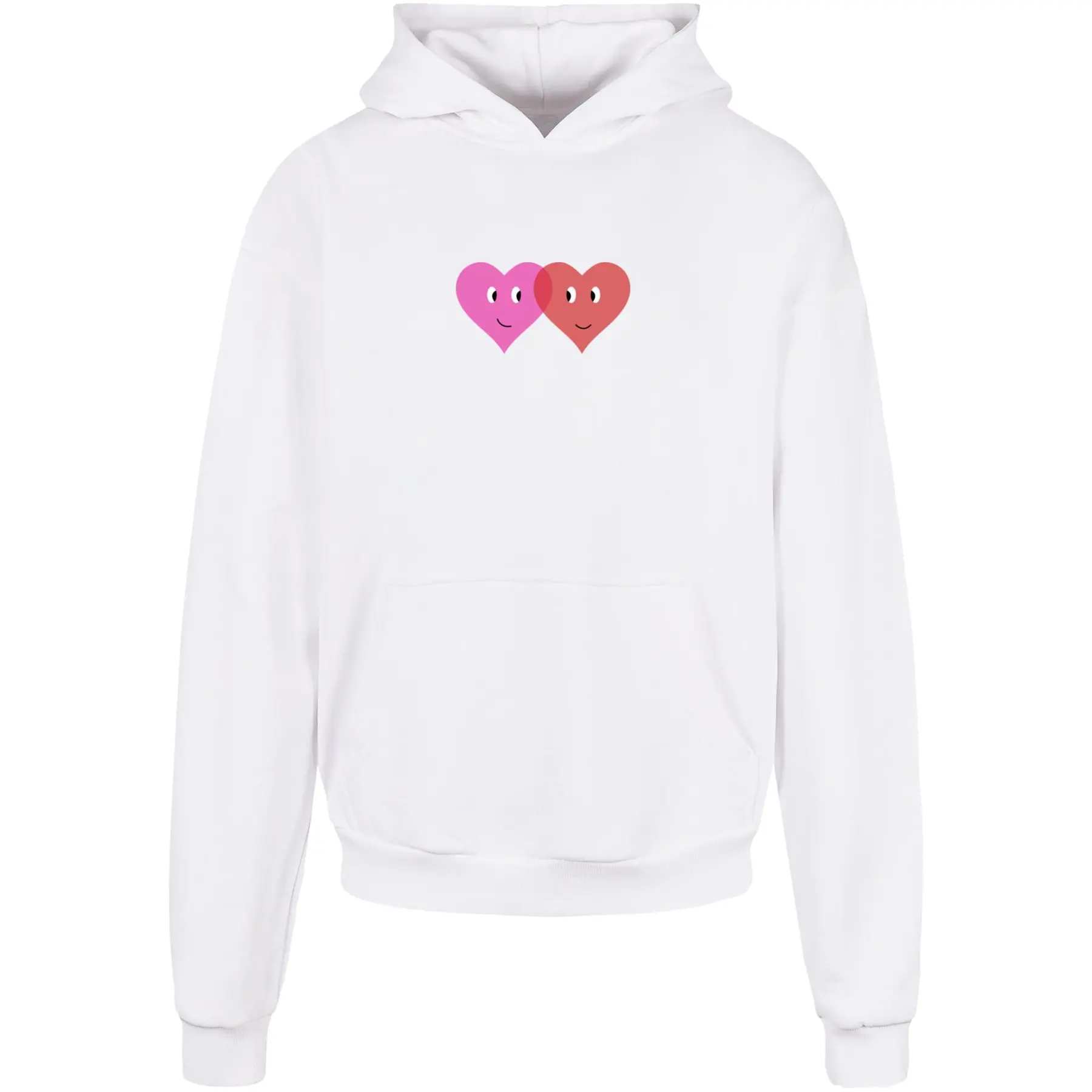 Kapuzensweatshirt Merchcode Hugs & Love - Two Hearts Ultra Heavy