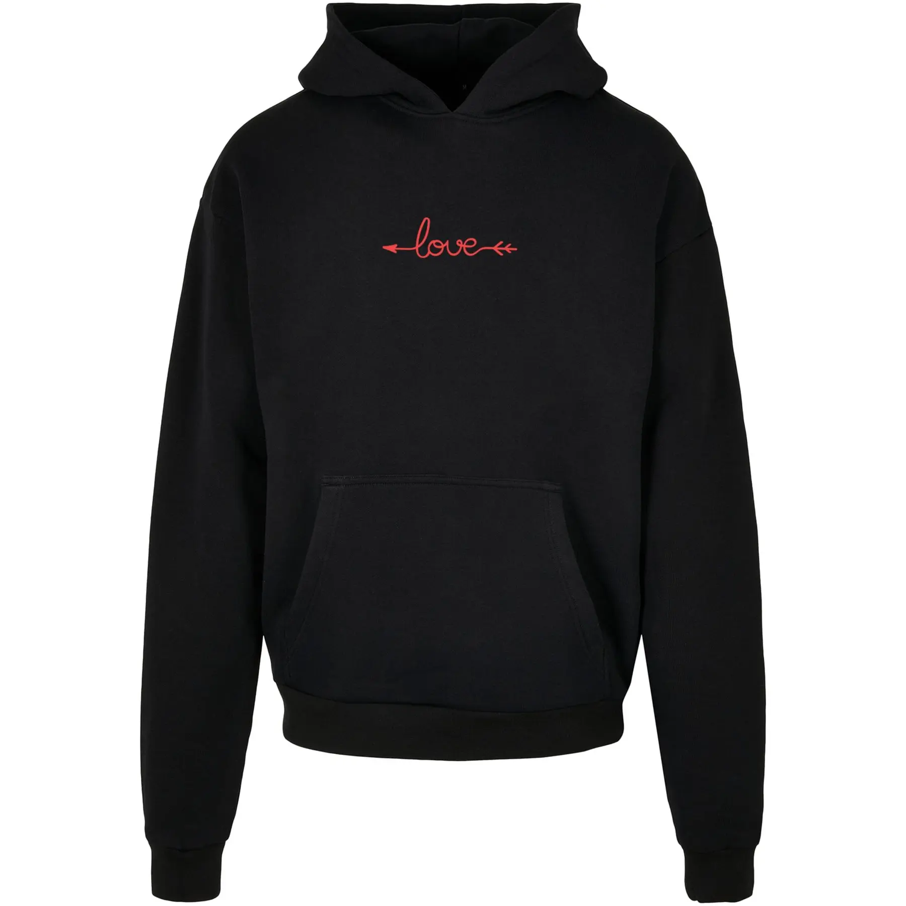 Kapuzensweatshirt Merchcode Hugs & Love Love Arrow