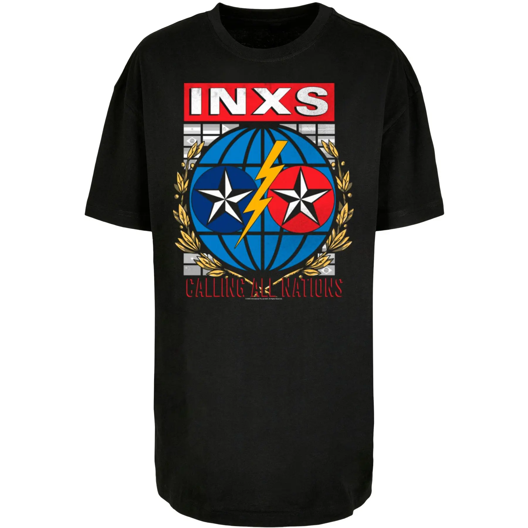 Oversized T-Shirt Merchcode INXS Calling All Nations