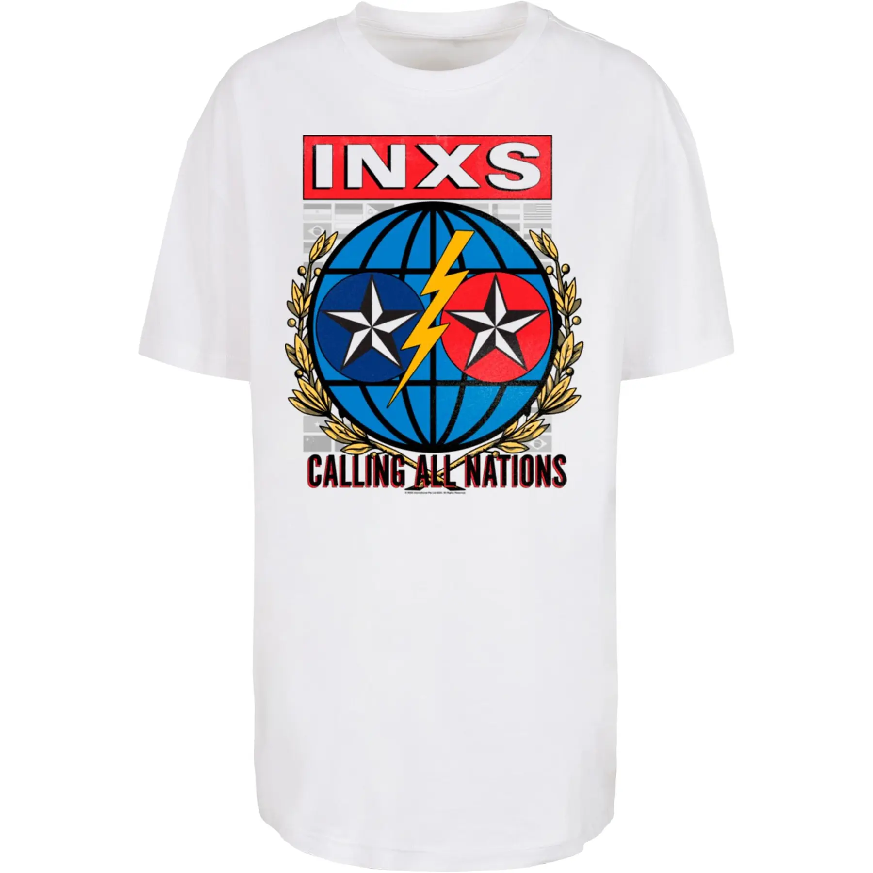 Oversized T-Shirt Merchcode INXS Calling All Nations