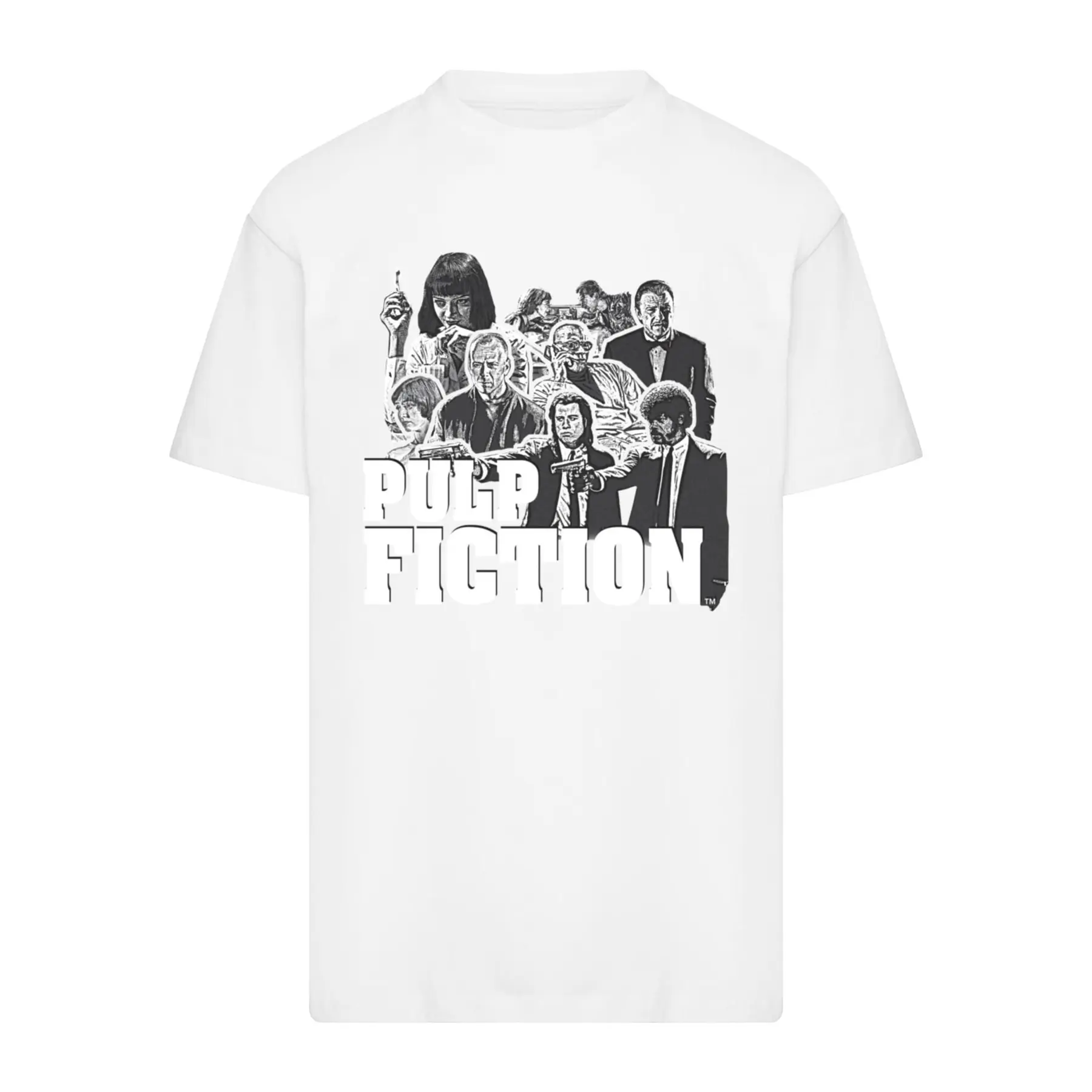 Oversized T-Shirt Merchcode Pulp Fiction Cast Graphic