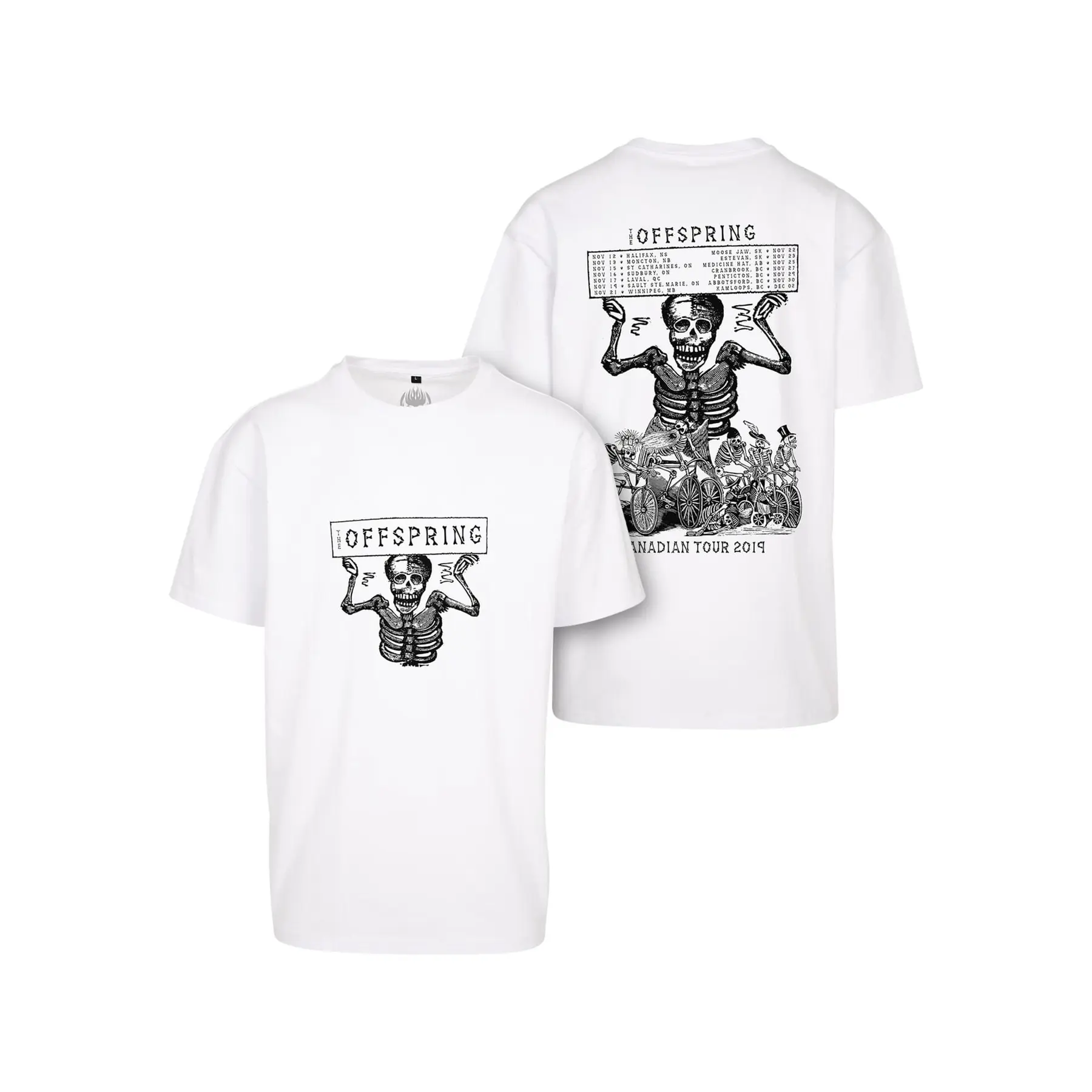 T-shirt oversize Merchcode Offspring Canadian Tour