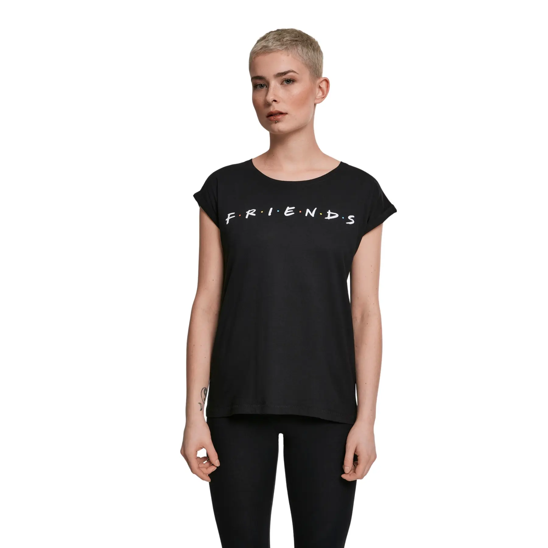 T-Shirt Frau große Größen Merchcode Friends Logo