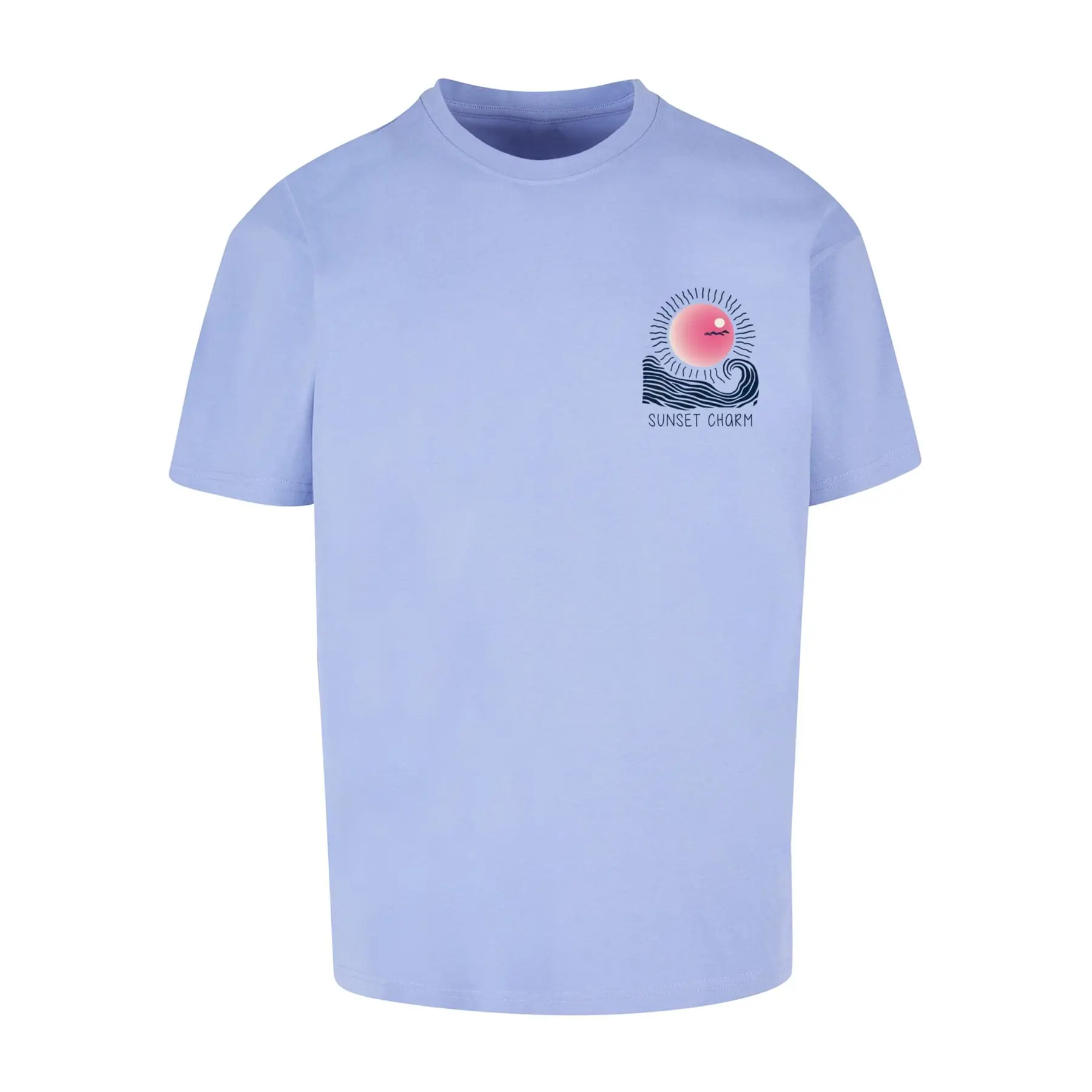 Oversized T-Shirt Merchcode Sunset Charm