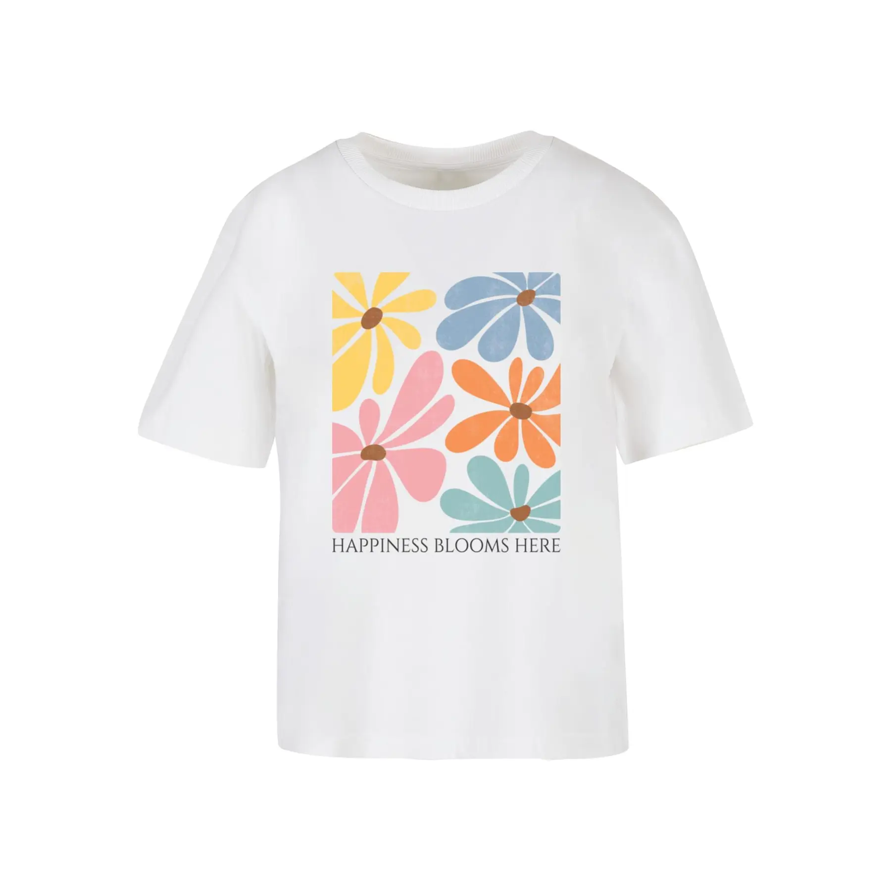 T-Shirt Merchcode Happiness Blooms Here