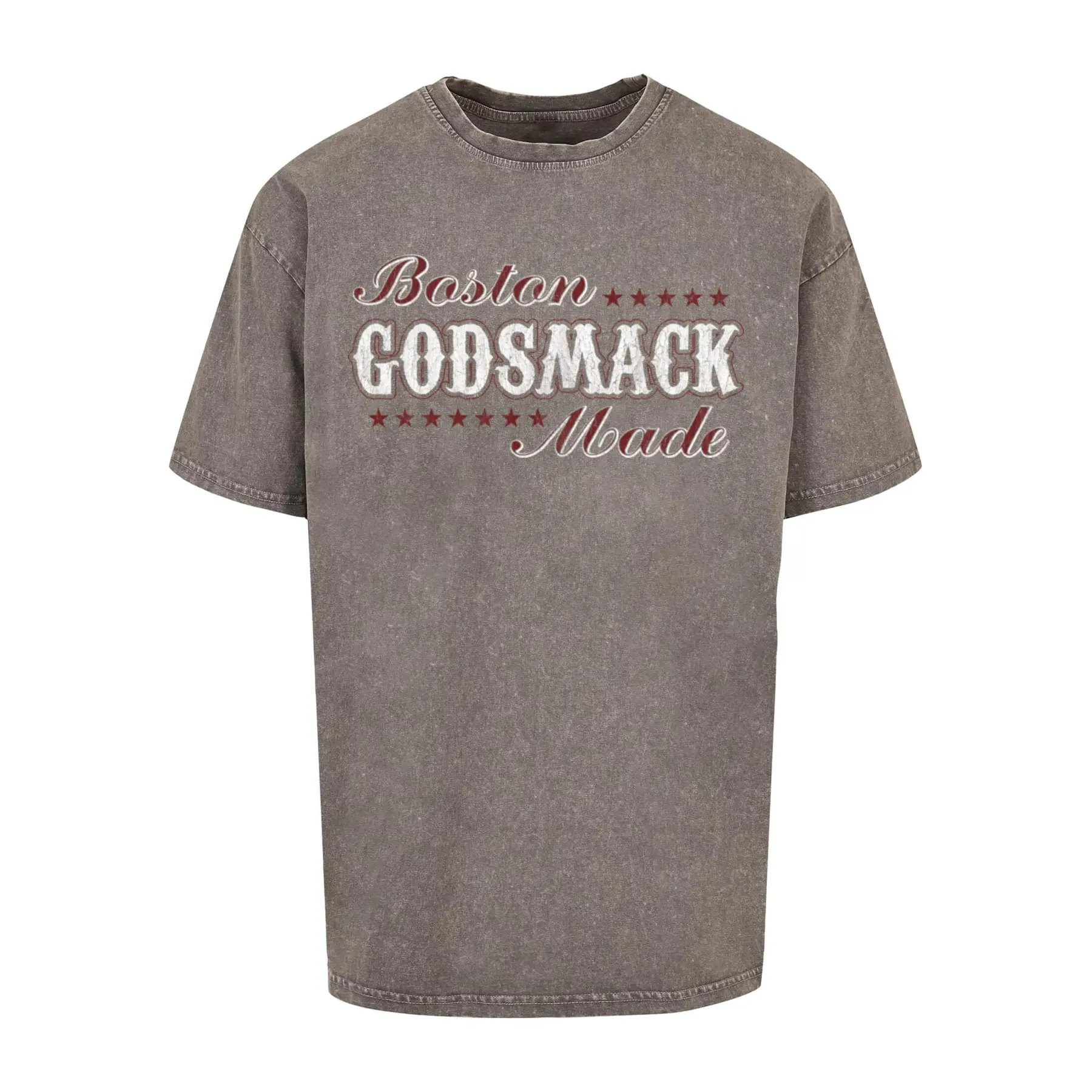 Dunkel gewaschenes Oversize-T-Shirt Merchcode Godsmack