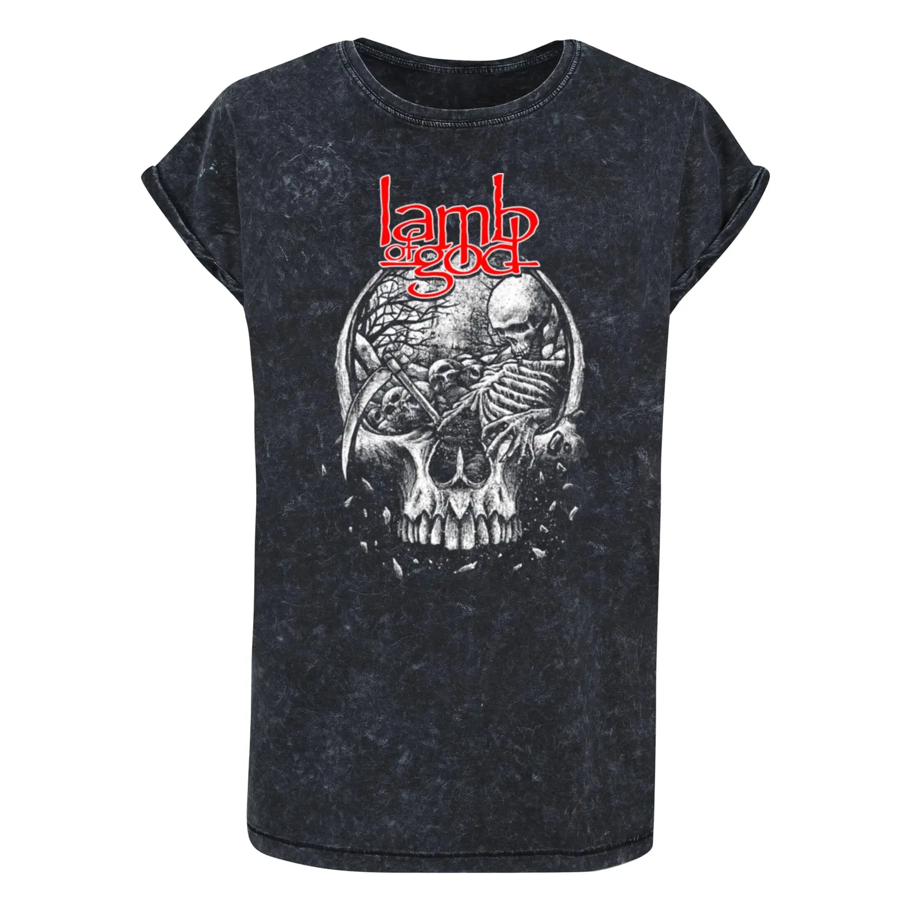 T-Shirt Merchcode Lamb Of God - Tombskull