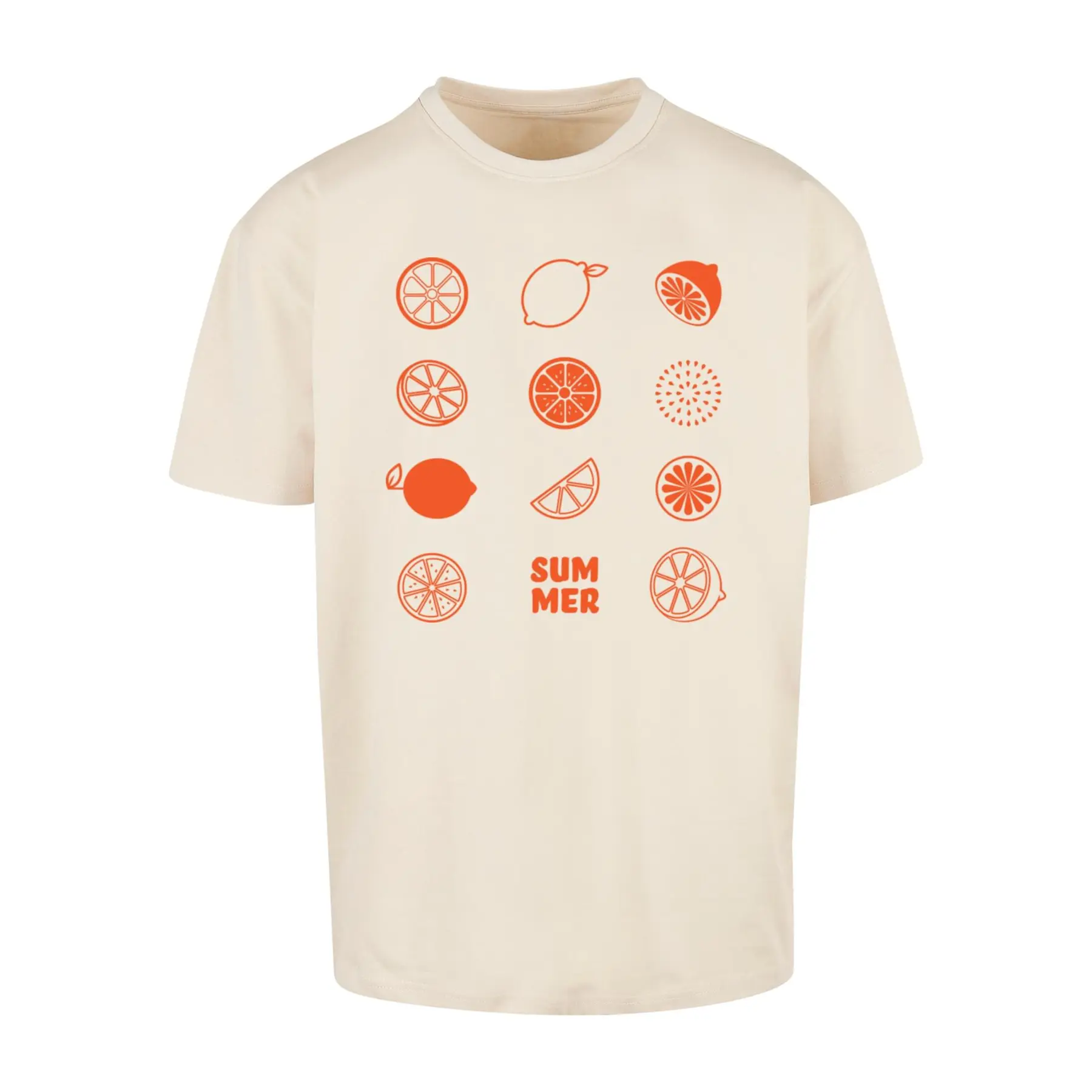 Oversized T-Shirt Merchcode Summer Citrus