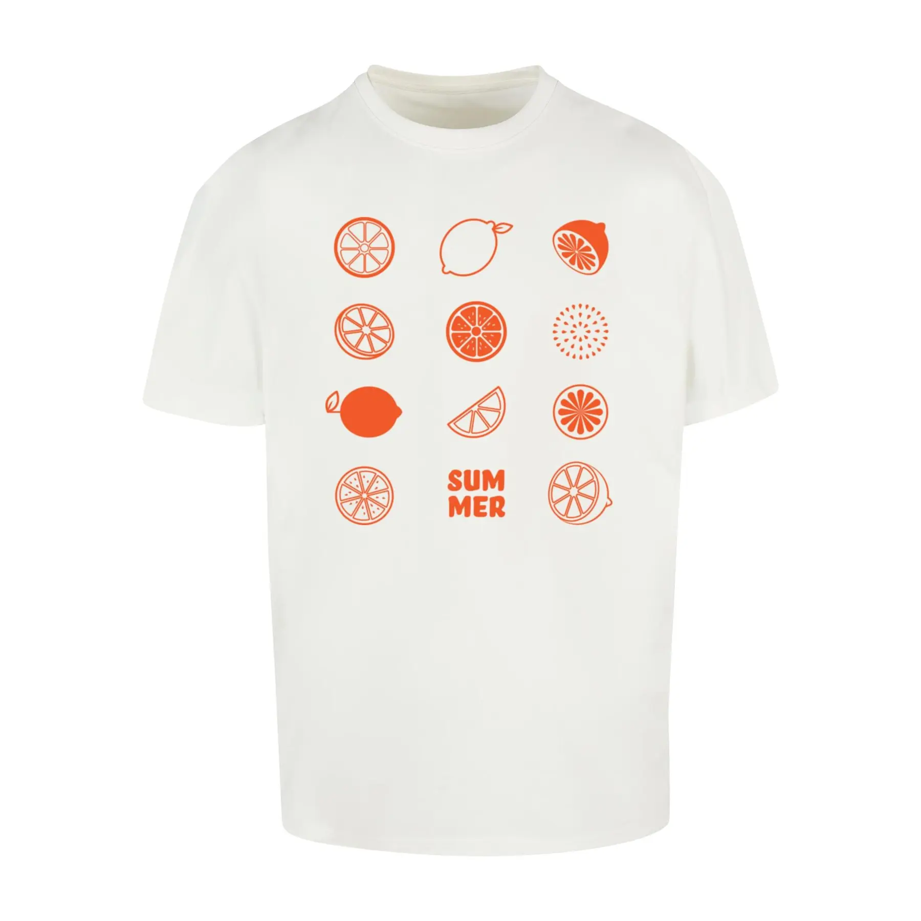 Übergrößen-T-Shirt aus schwerem Material Merchcode Citrus Heavy