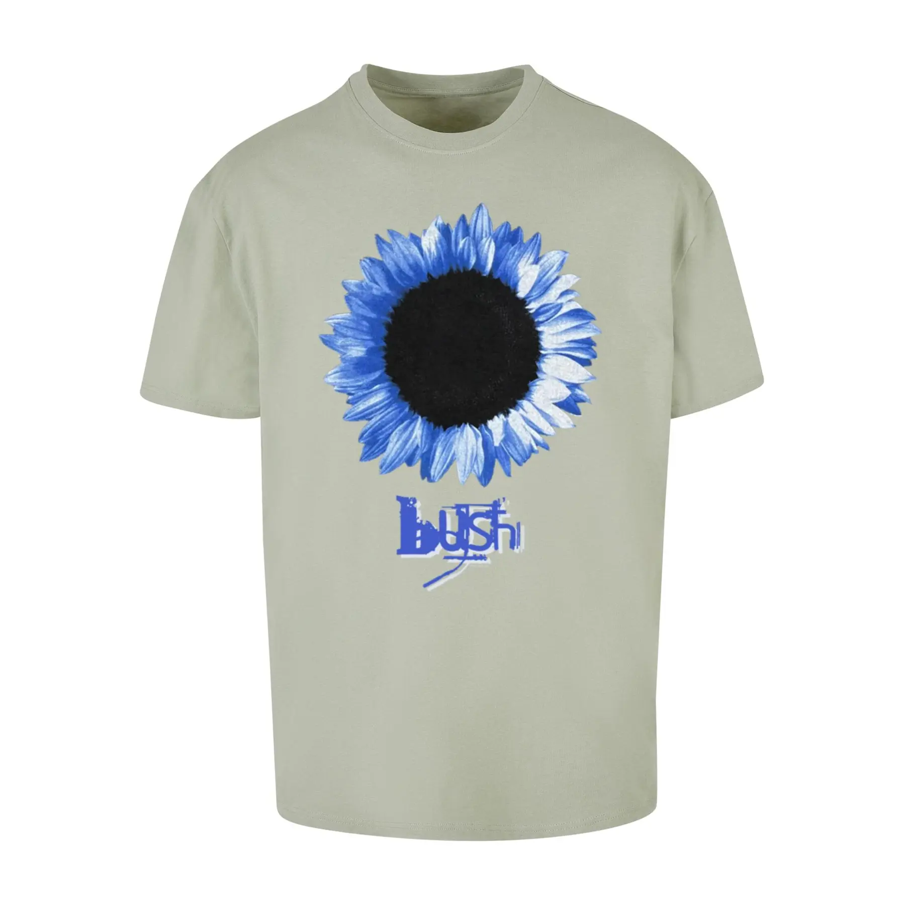 Oversized T-Shirt Merchcode Bush - Flower Sage Heavy
