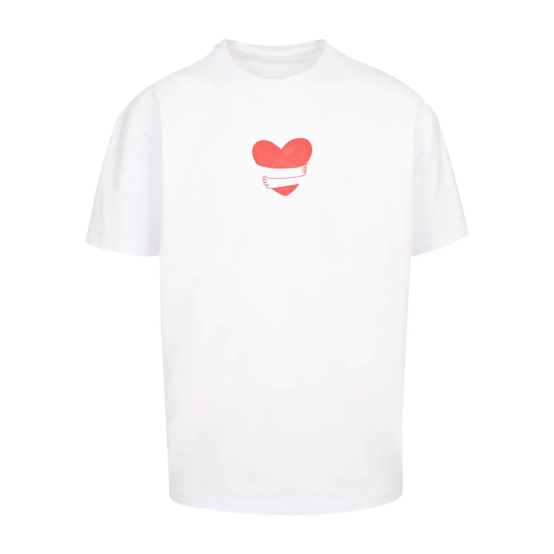 Oversized T-Shirt Merchcode Hugs & Love Heart Hug