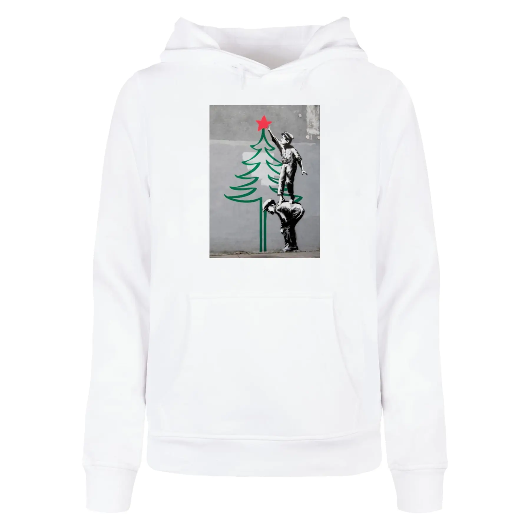 Hoodie Damen Merchcode Banksy - Christmas Tree Basic