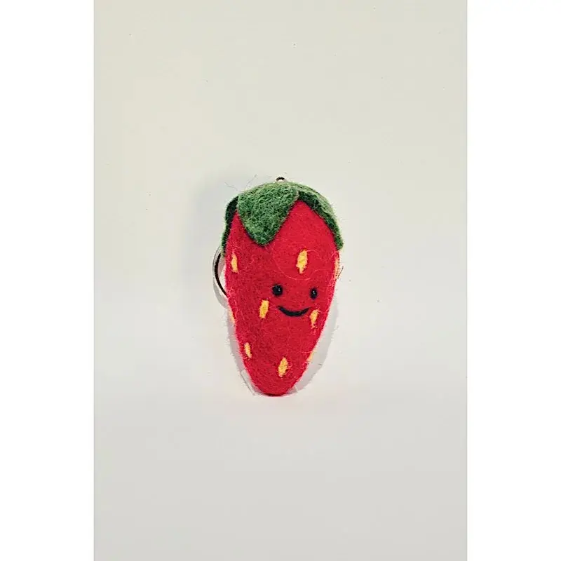 Sleutelhanger met aardbeienmotief Meri Meri