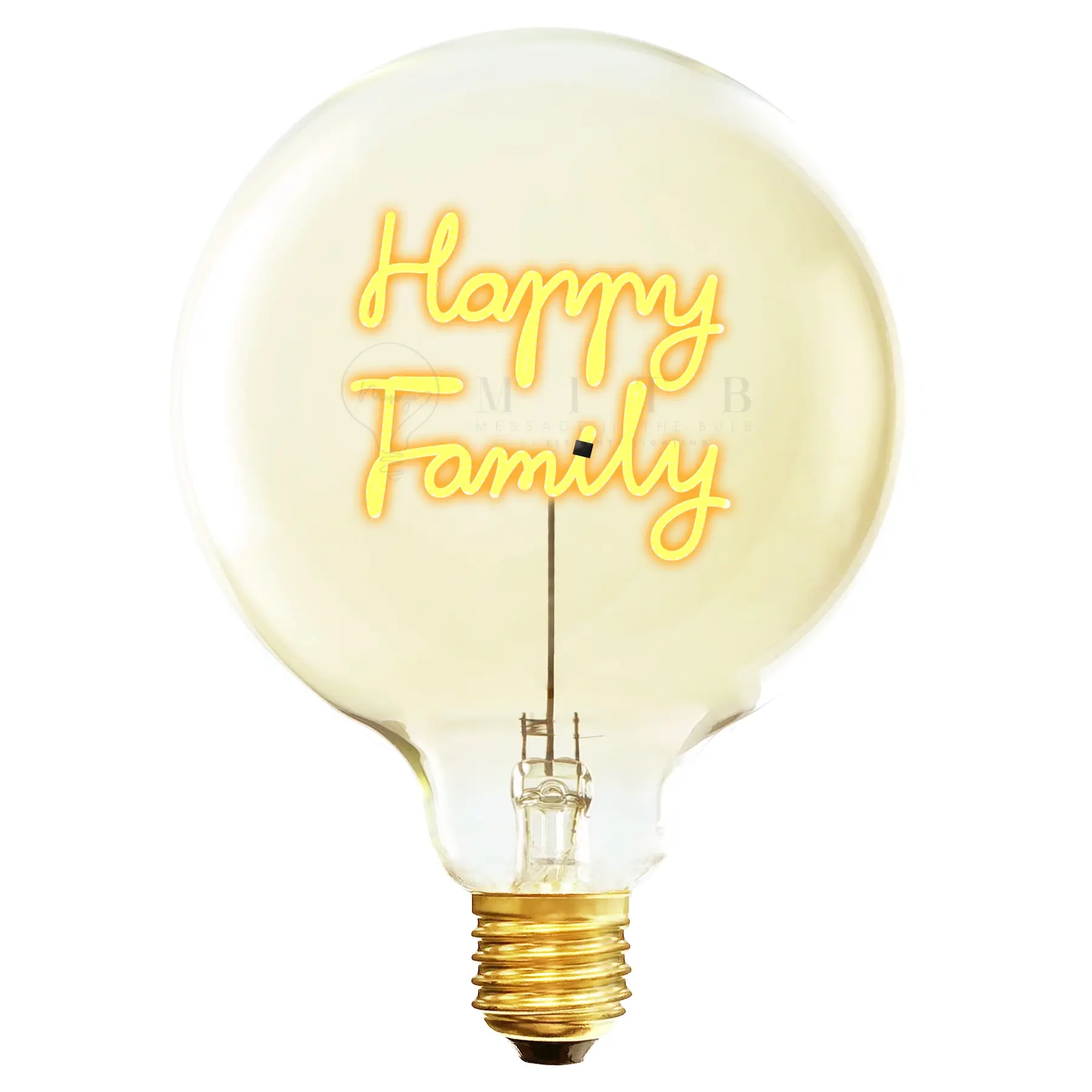 Lampadina LED e27 Message in the Bulb Happy Family