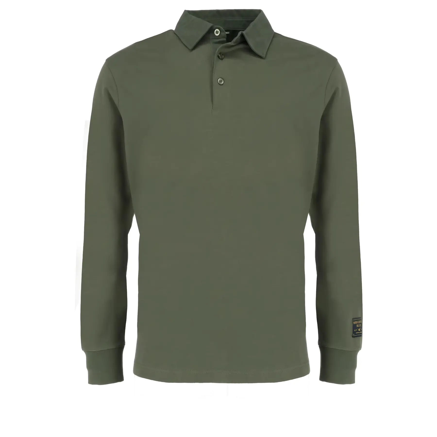 Leichtes Boucle-Material Langarm-Polo Mexx rugby
