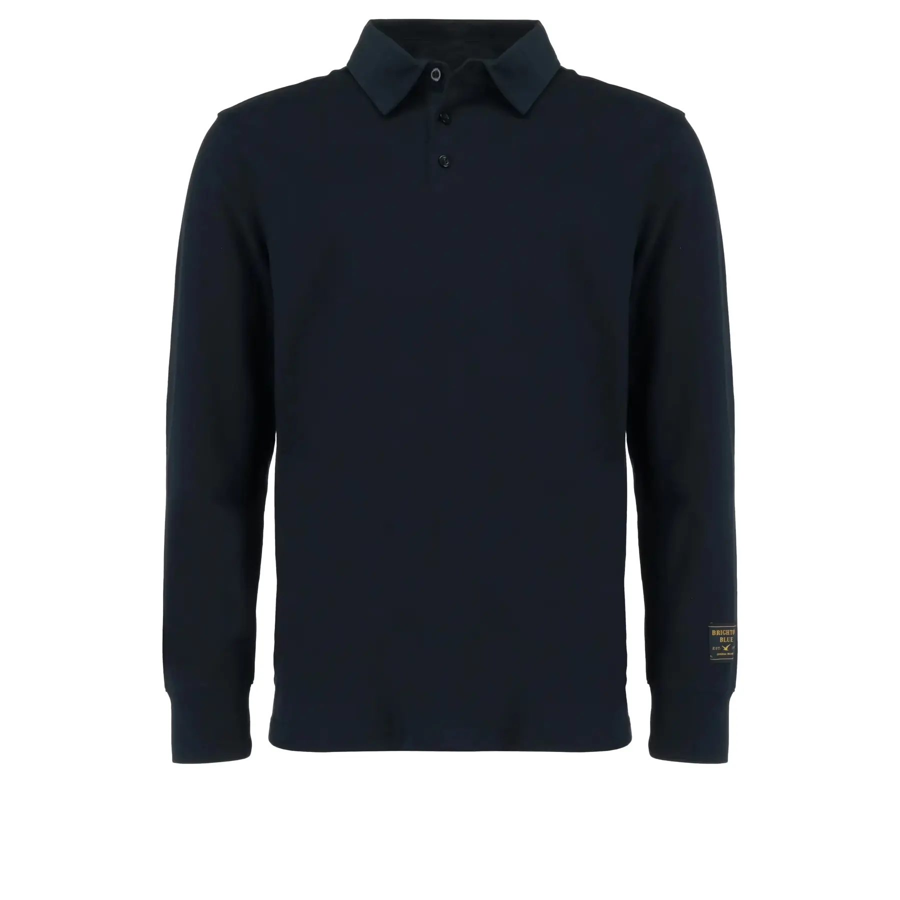 Leichtes Boucle-Material Langarm-Polo Mexx rugby