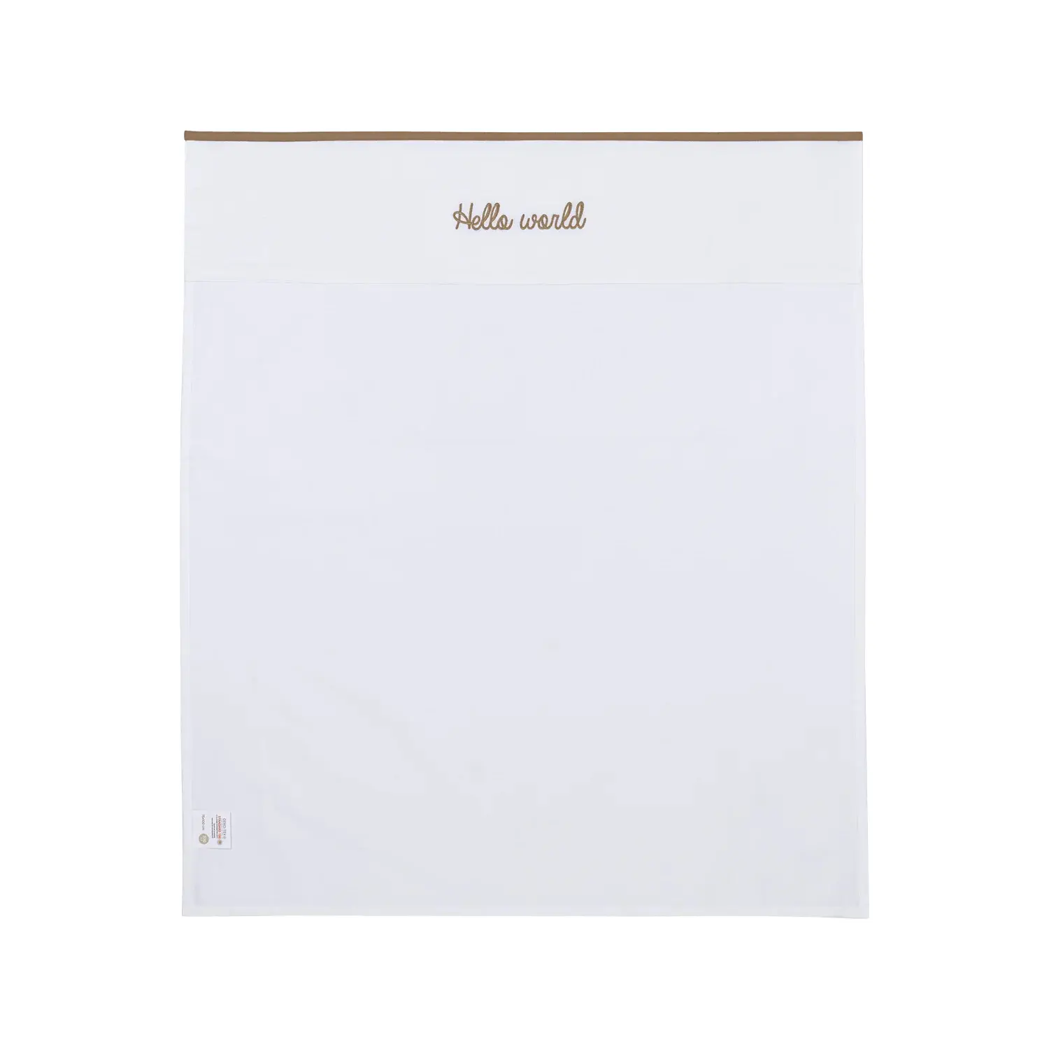 Bettlaken Baby Meyco Baby Hello World 100x150 cm