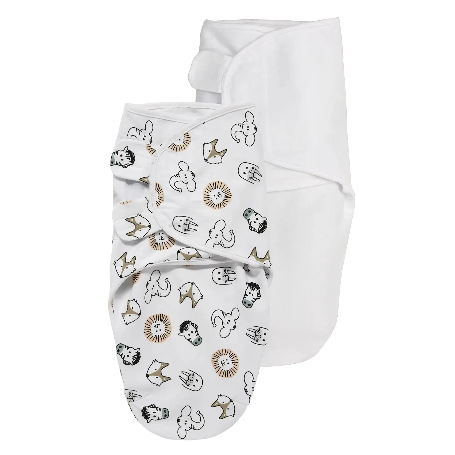 Meyco Baby Unisex 2Er-Pack Pucktuch Swaddlemeyco 1.0 Tog Größe S/M Weiss Klein - Image 4