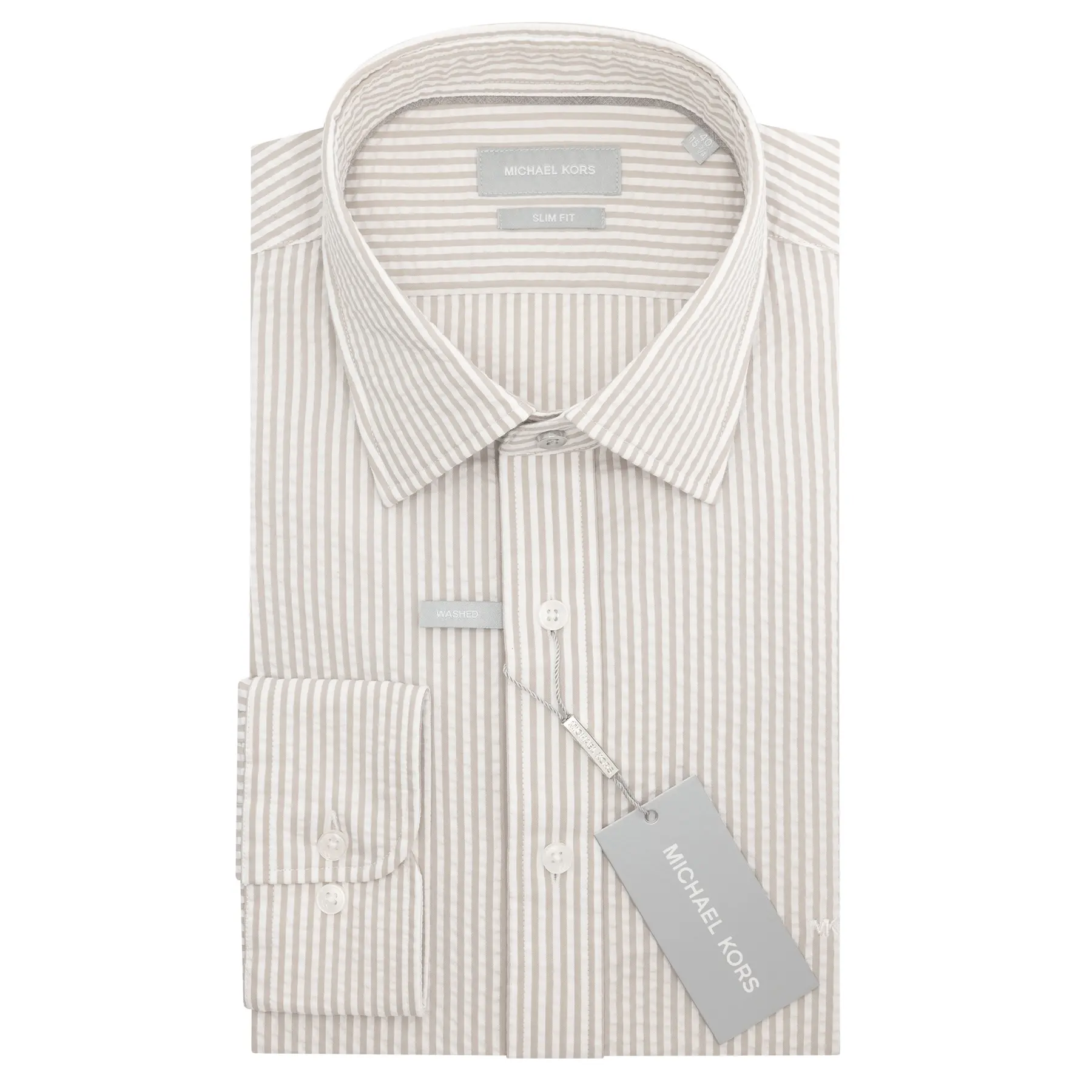Camicia a righe Michael Kors Seersucker