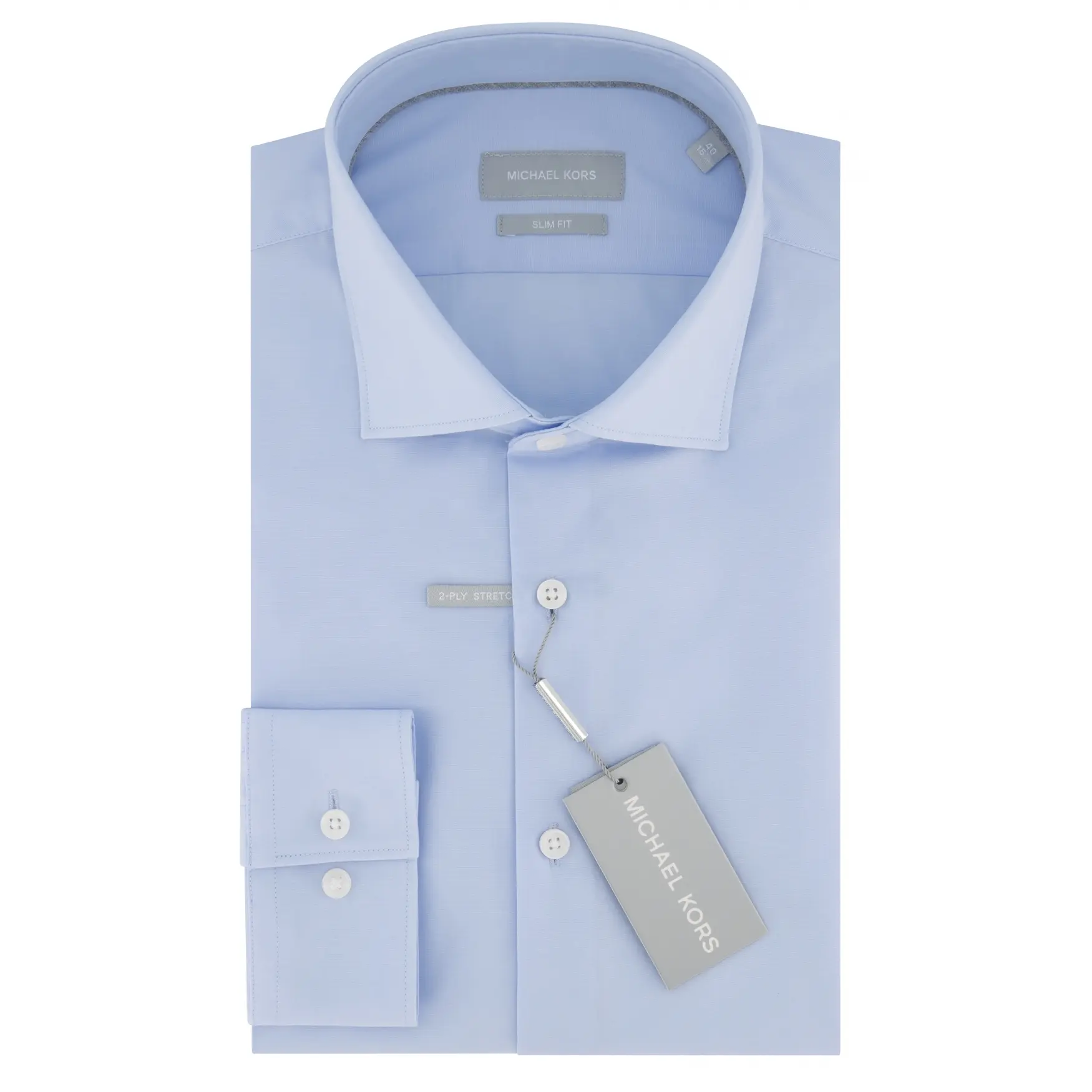 Maglietta slim elasticizzata senza imballaggio Michael Kors Poplin