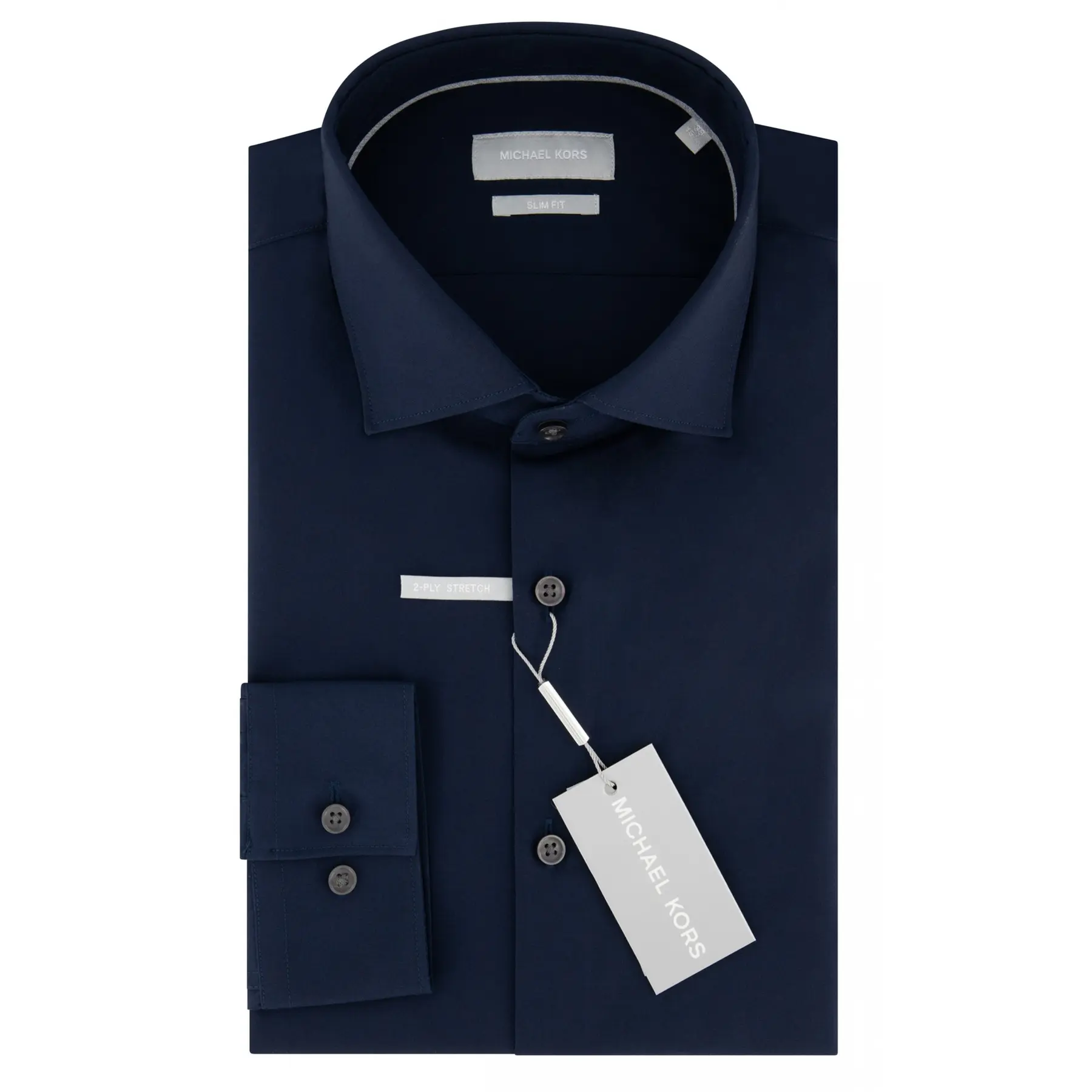 Maglietta slim elasticizzata senza imballaggio Michael Kors Poplin