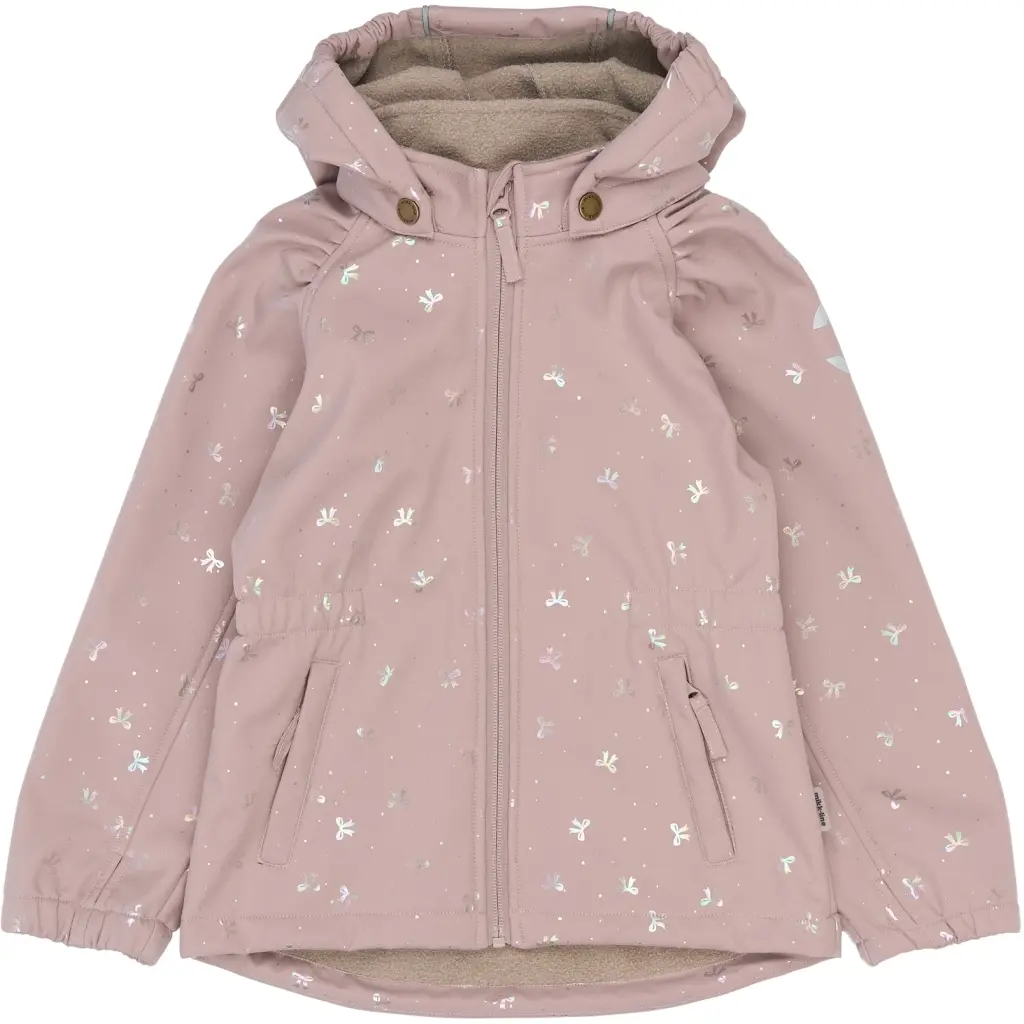 Veste à capuche softshell fille Mikk-Line AOP