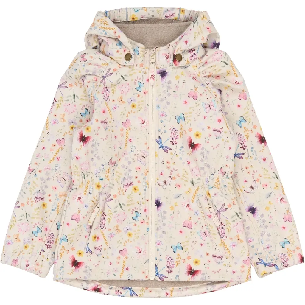 Veste à capuche softshell fille Mikk-Line AOP