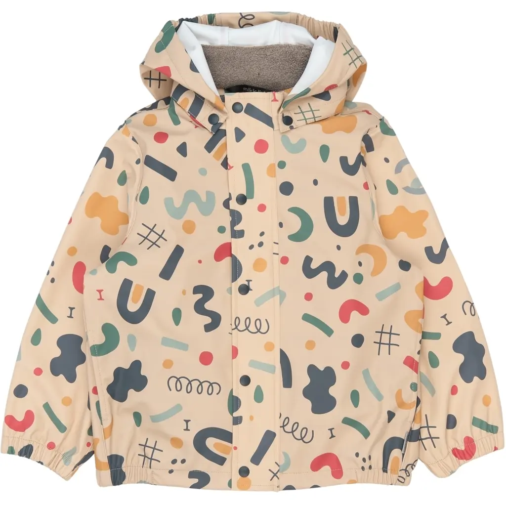 Veste imperméable en PU bébé Mikk-Line AOP