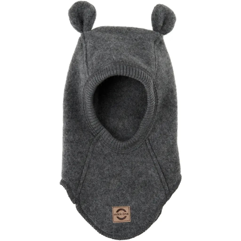 Cagoule intégrale en laine avec oreilles bébé fille Mikk-Line