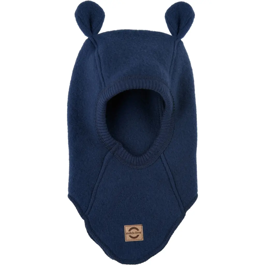 Cagoule intégrale en laine avec oreilles bébé fille Mikk-Line