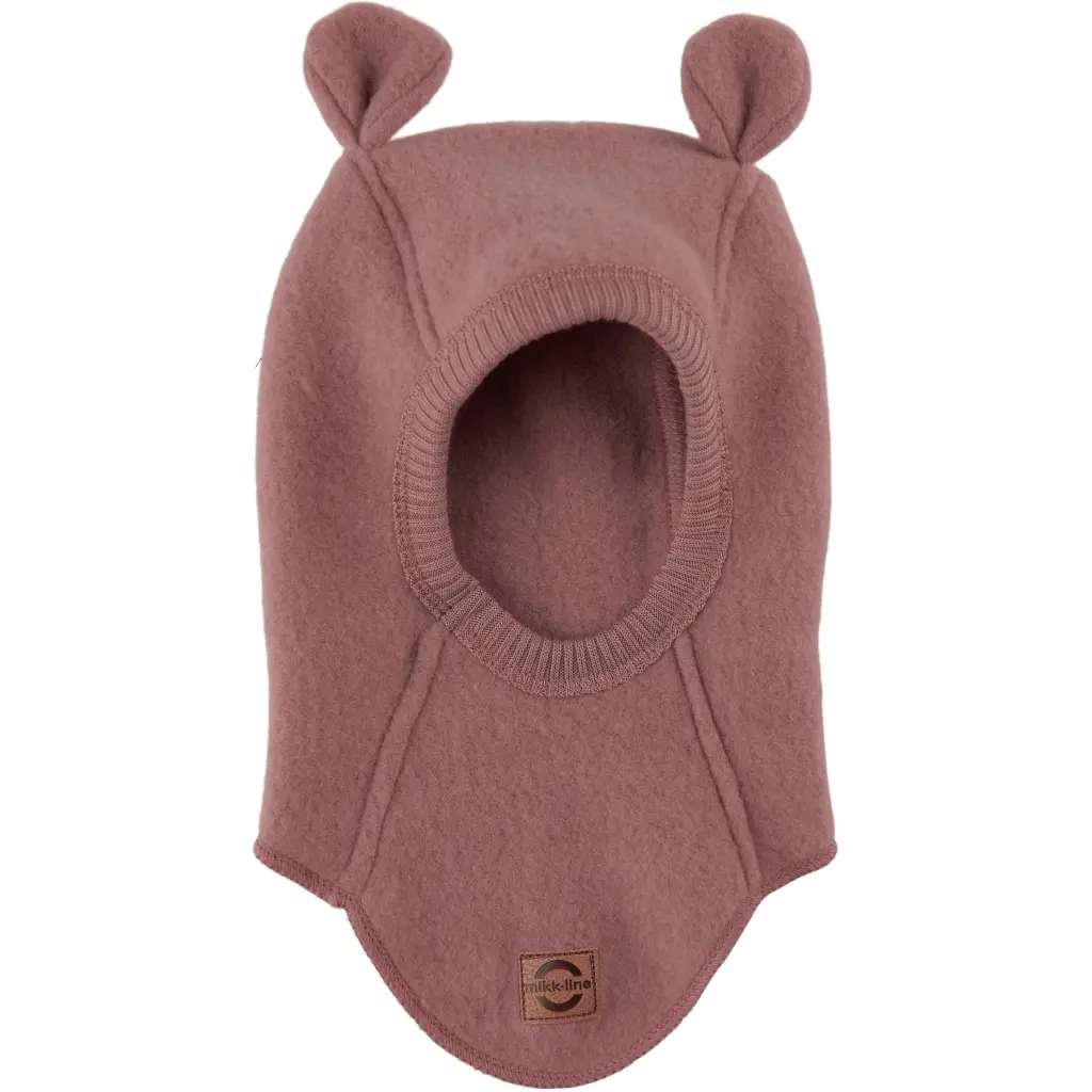 Cagoule intégrale en laine avec oreilles bébé fille Mikk-Line