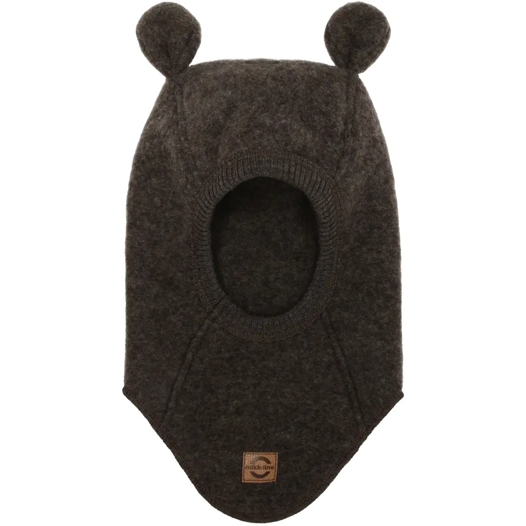 Cagoule intégrale en laine avec oreilles bébé fille Mikk-Line
