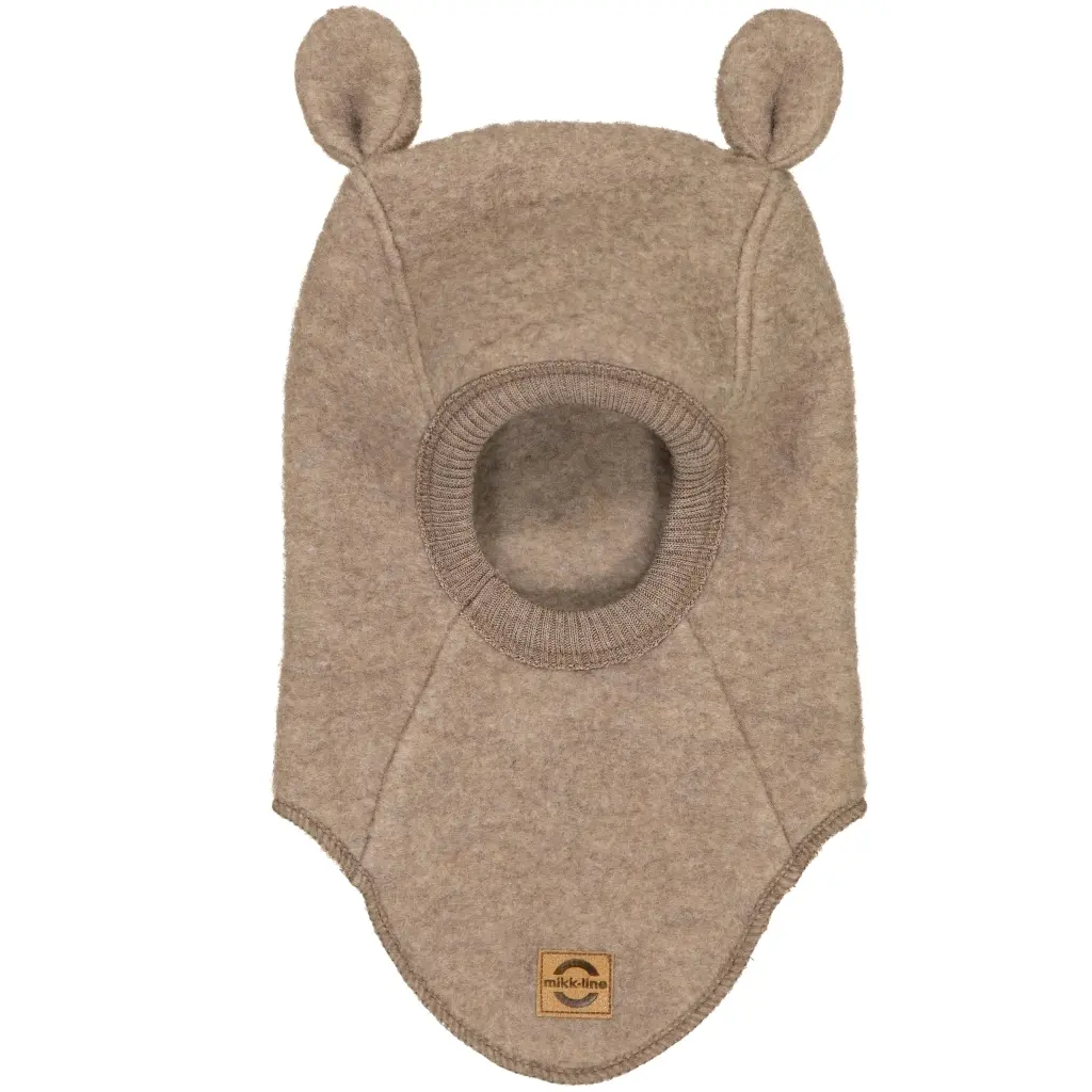 Cagoule intégrale en laine avec oreilles bébé fille Mikk-Line