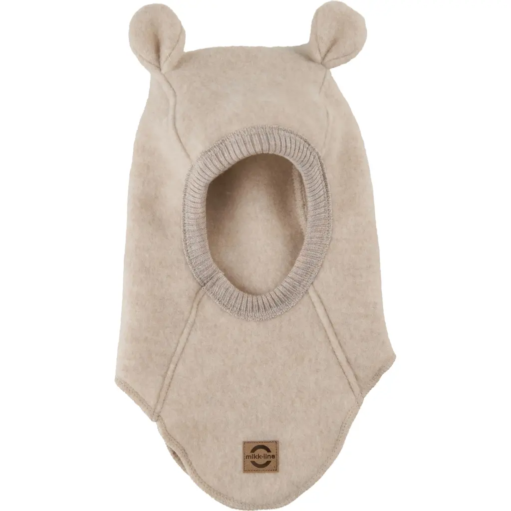 Cagoule intégrale en laine avec oreilles bébé fille Mikk-Line