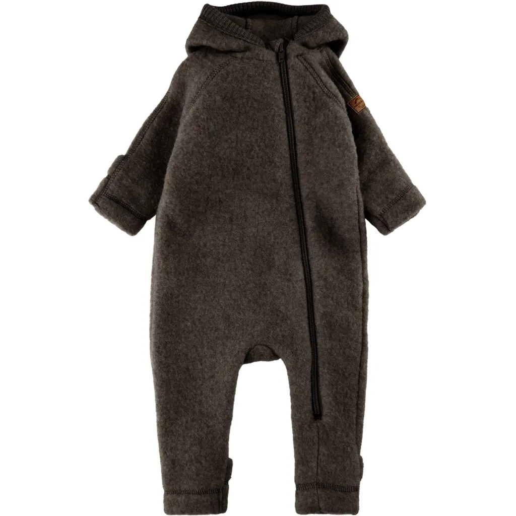 Grenouillère en laine avec oreilles bébé Mikk-Line Grenouillère en laine avec oreilles bébé Mikk-Line