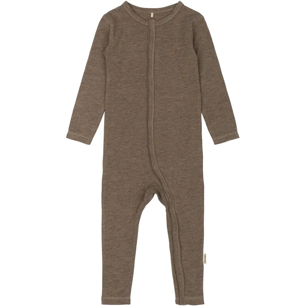 Grenouillère manches longues en laine/bambou bébé Mikk-Line Grenouillère manches longues en laine/bambou bébé Mikk-Line